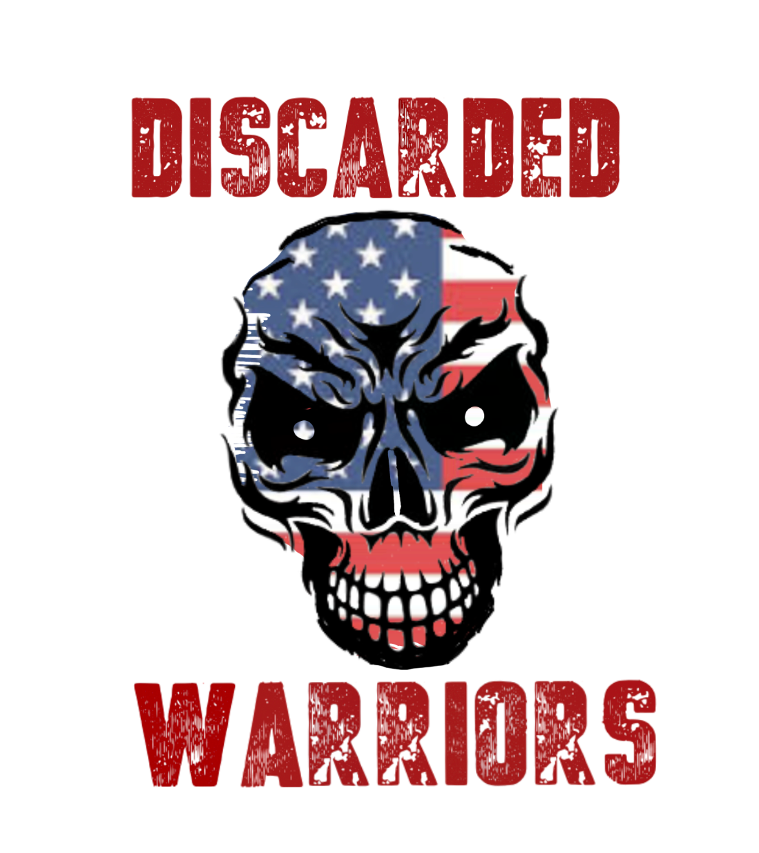Discarded Warriors American Flag Skull Gift Card