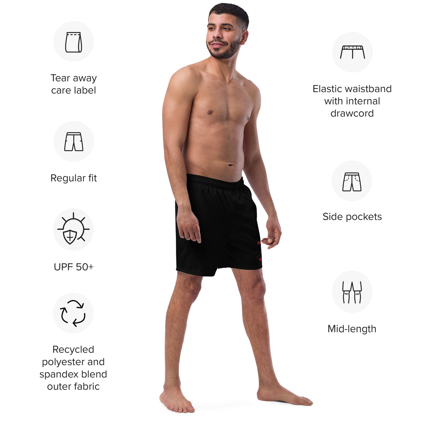 Discarded Warriors Skull Men's swim trunks