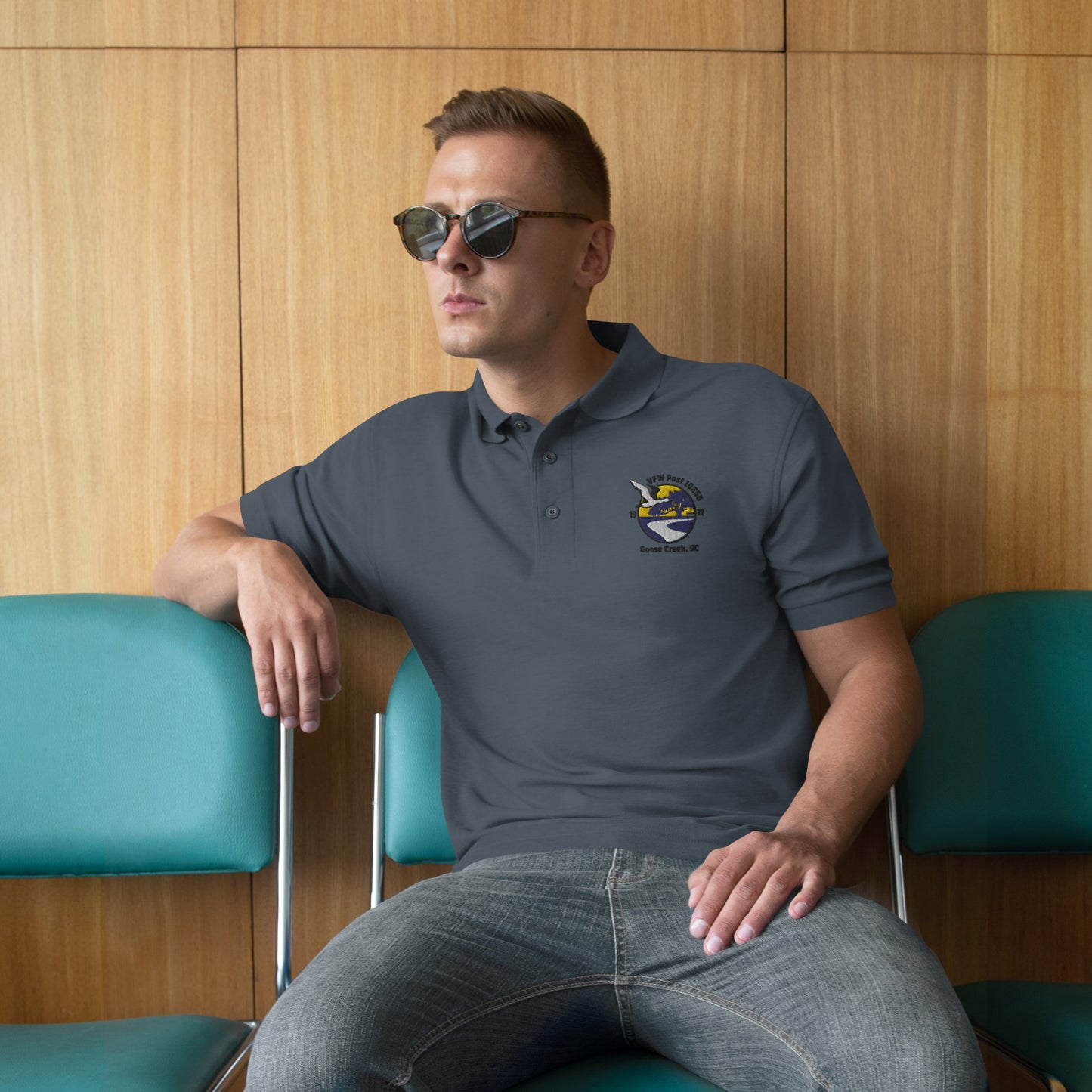 VFW Post 10256 Men's Premium Polo