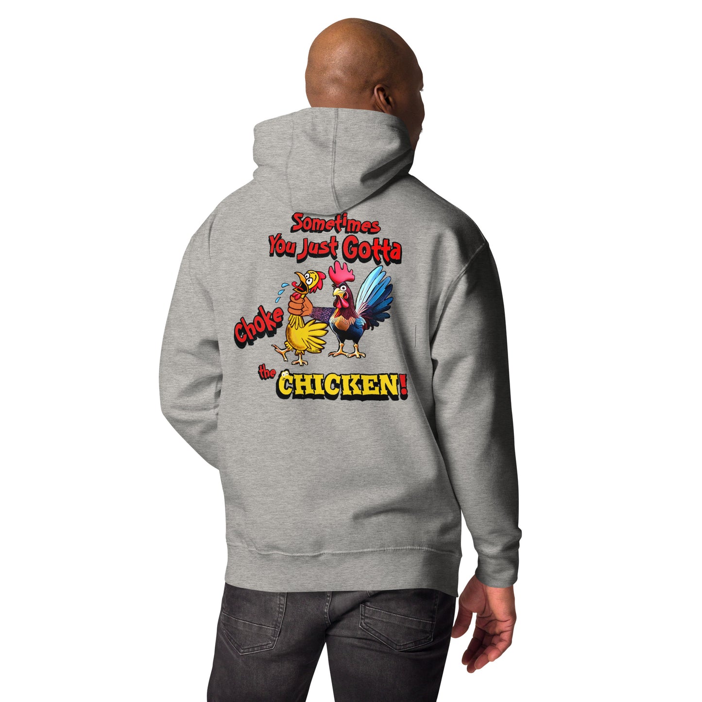 Cocky Ranch Wear Choke Chicken Unisex Hoodie