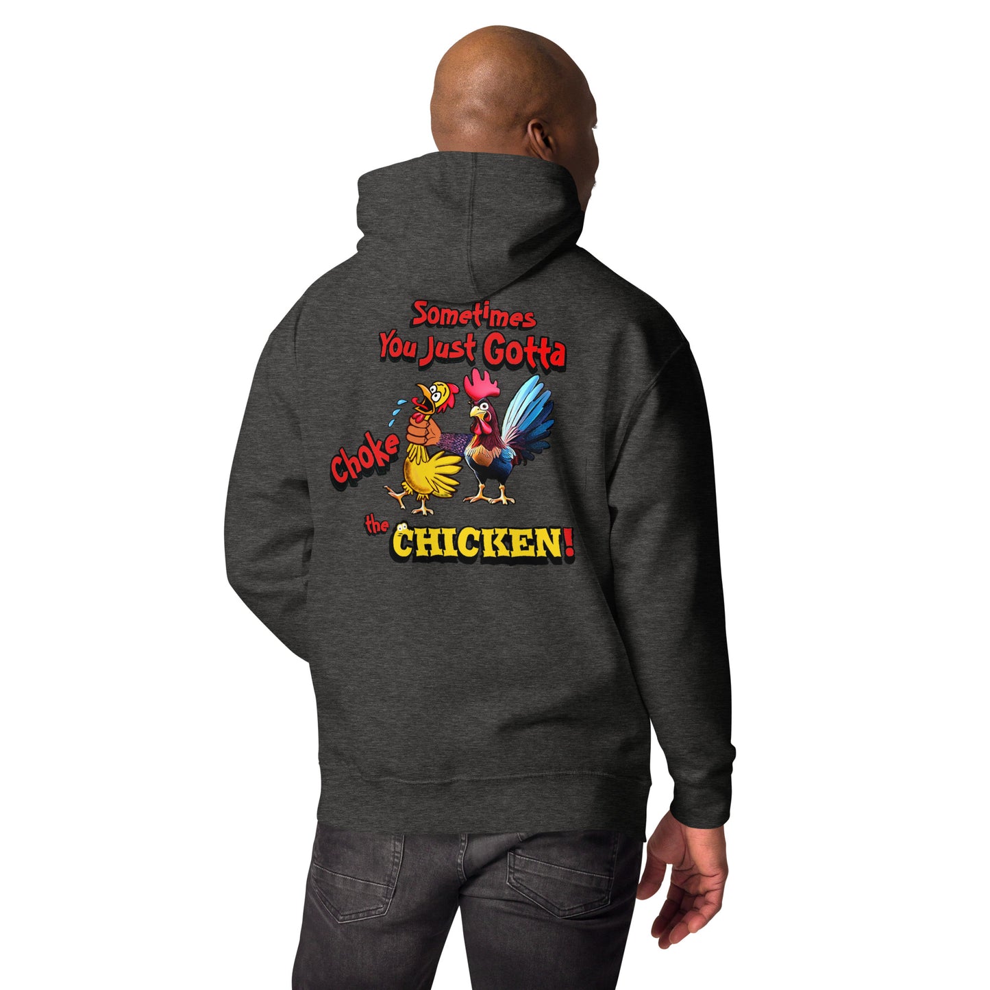 Cocky Ranch Wear Choke Chicken Unisex Hoodie