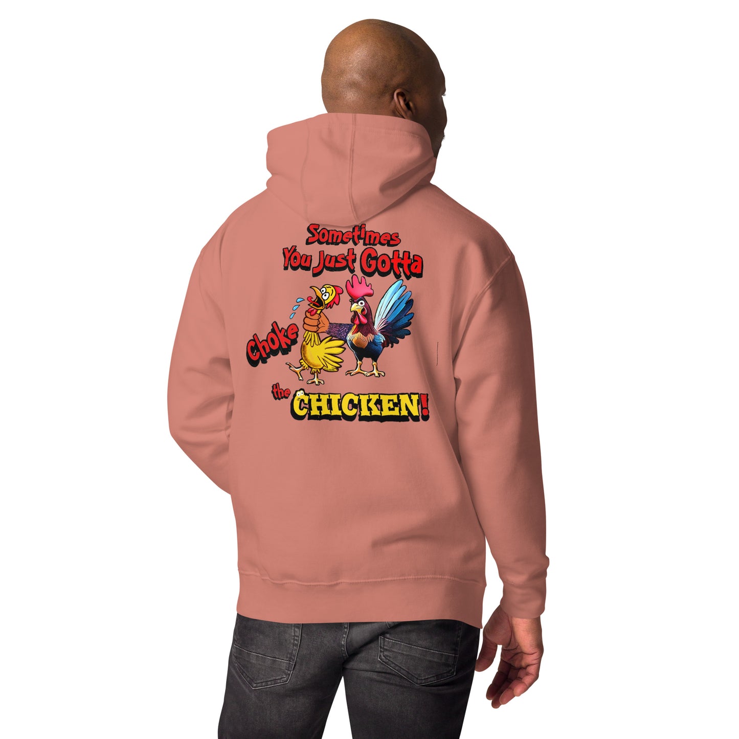 Cocky Ranch Wear Choke Chicken Unisex Hoodie