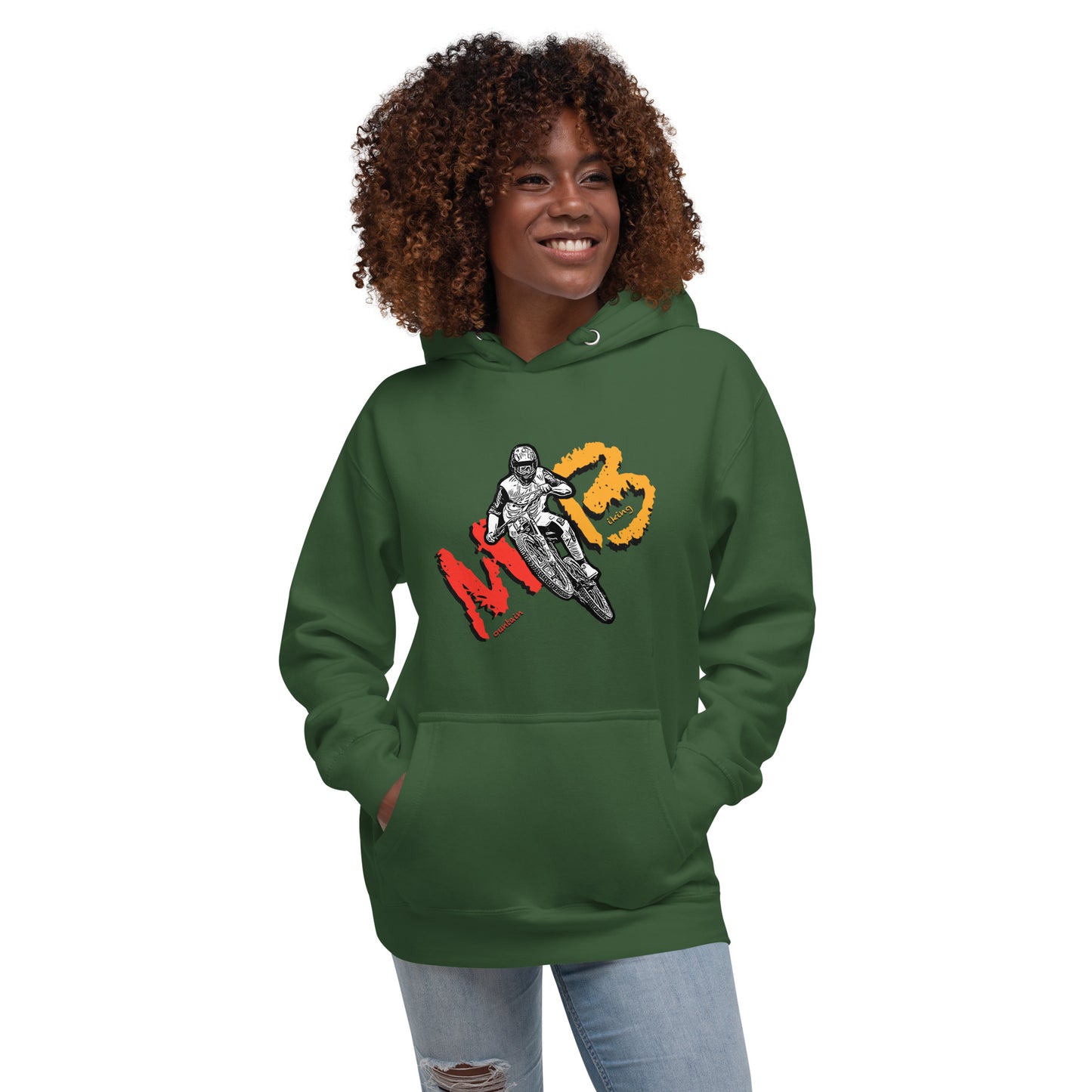 Mountain Biking Unisex Hoodie
