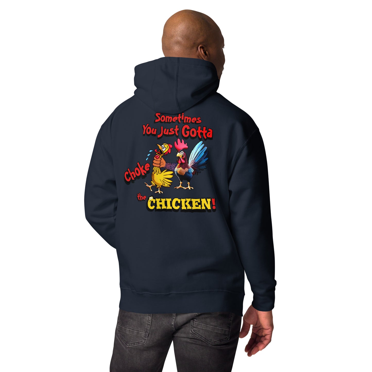 Cocky Ranch Wear Choke Chicken Unisex Hoodie