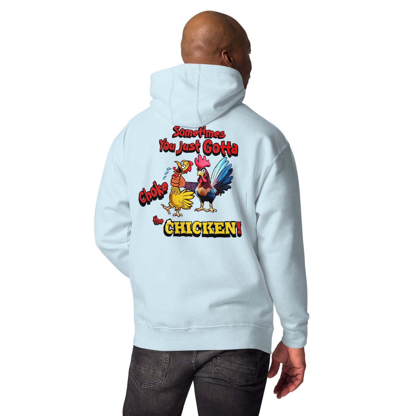 Cocky Ranch Wear Choke Chicken Unisex Hoodie