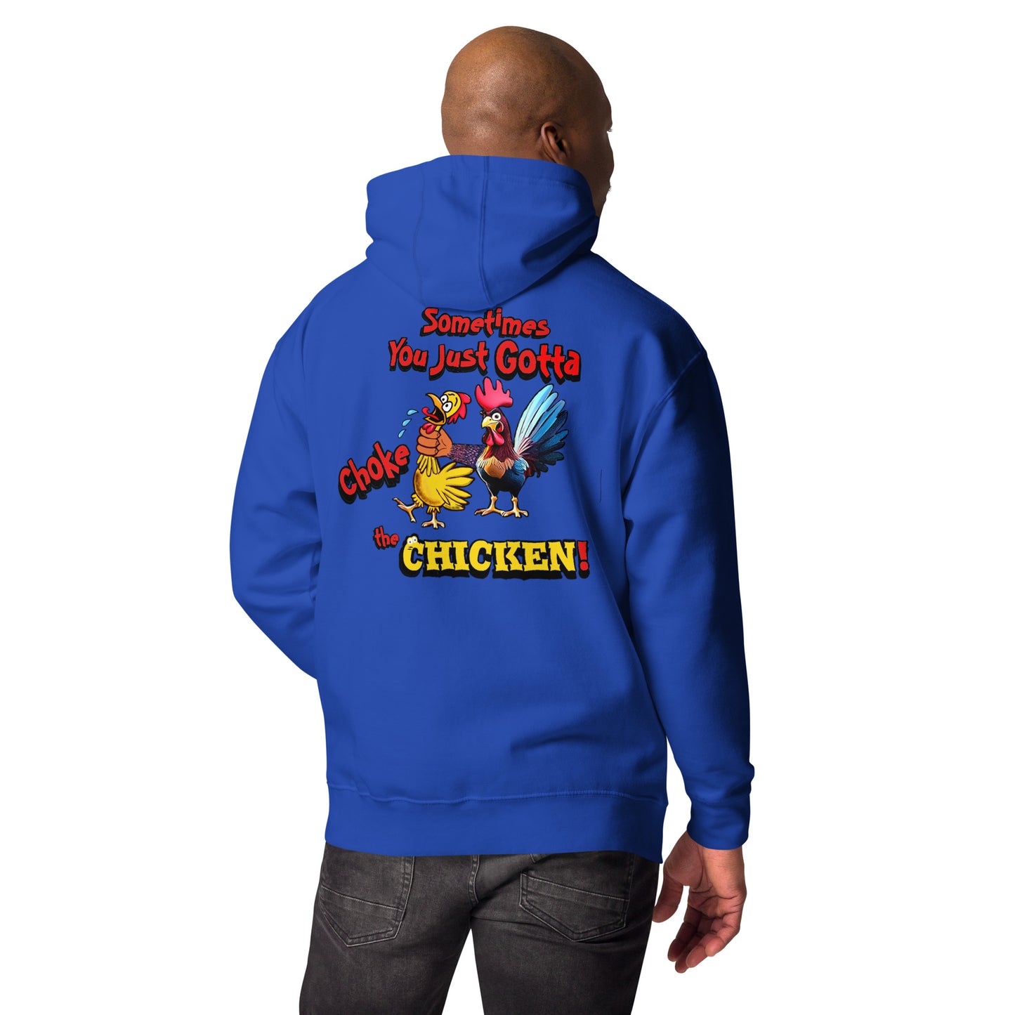 Cocky Ranch Wear Choke Chicken Unisex Hoodie