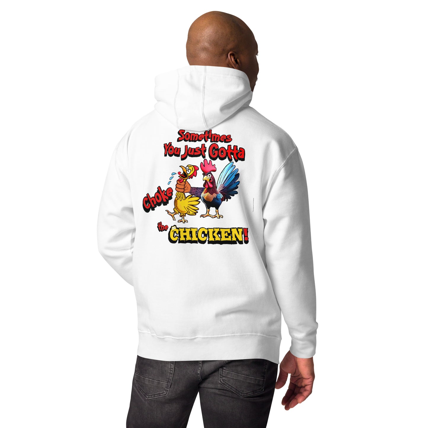 Cocky Ranch Wear Choke Chicken Unisex Hoodie