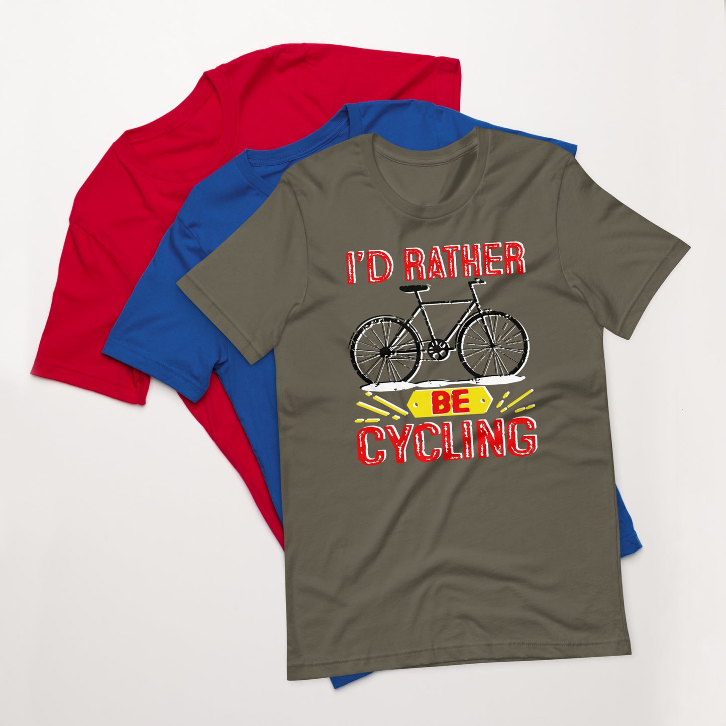 Bike I’d rather be cycling Unisex t-shirt