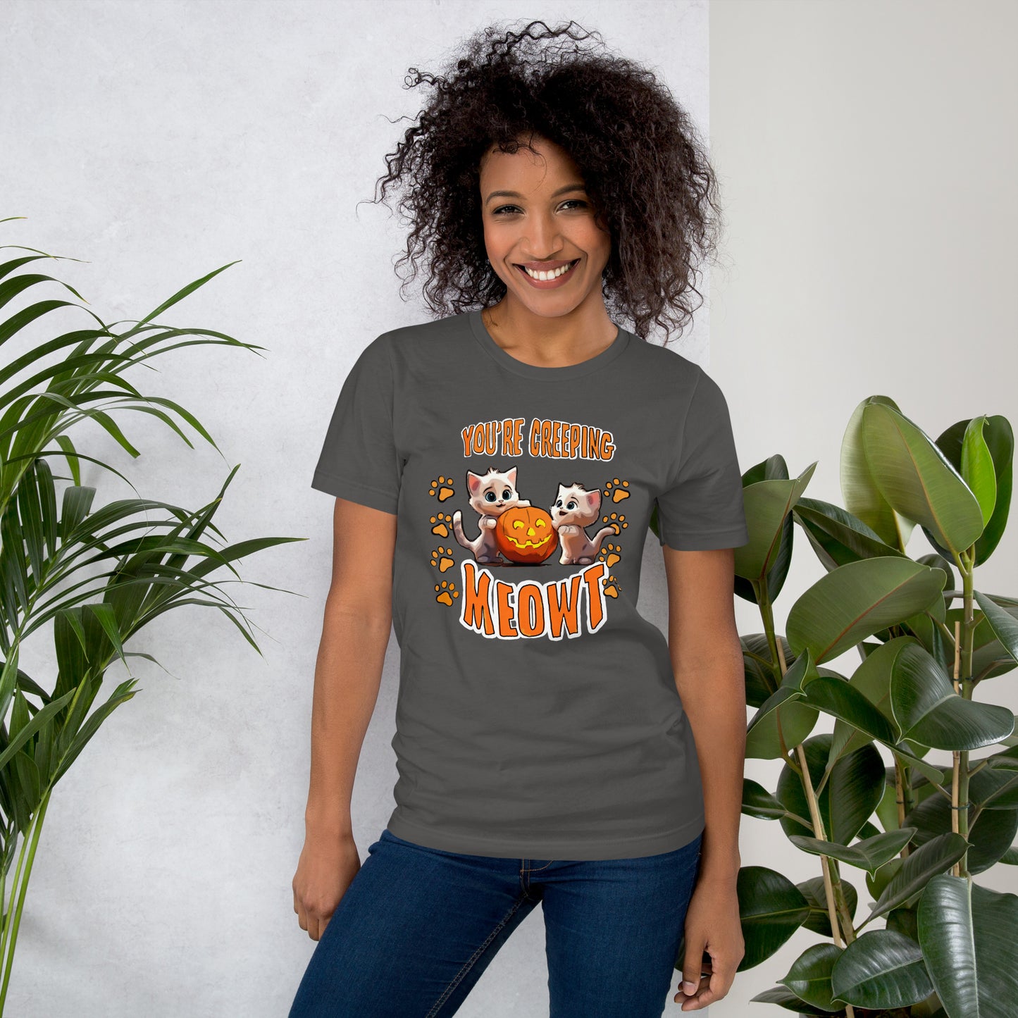Halloween Creeping Meowt Unisex t-shirt
