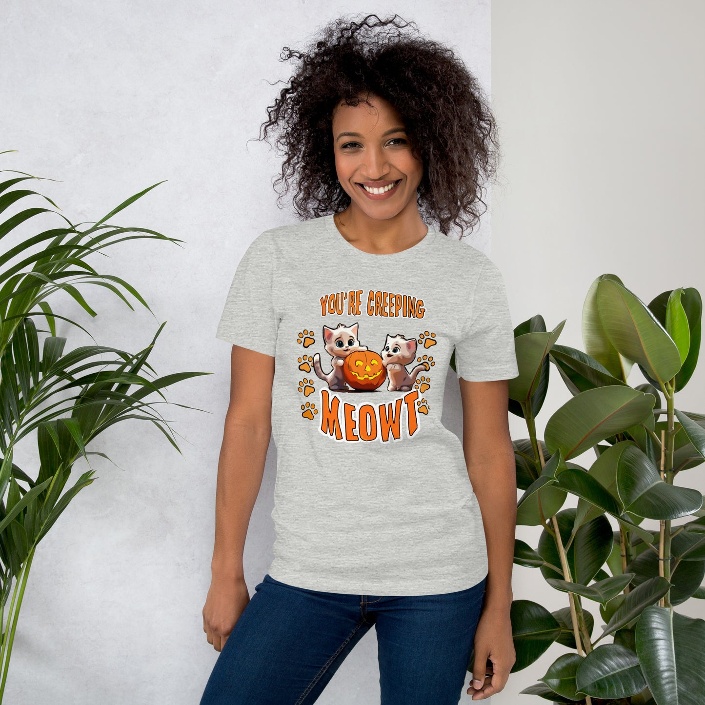 Halloween Creeping Meowt Unisex t-shirt