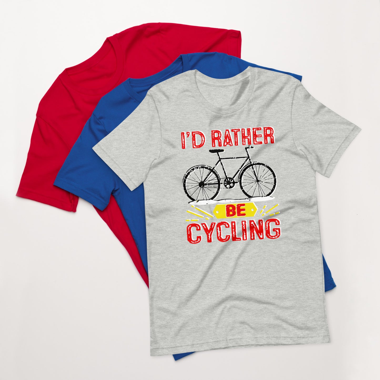 Bike I’d rather be cycling Unisex t-shirt
