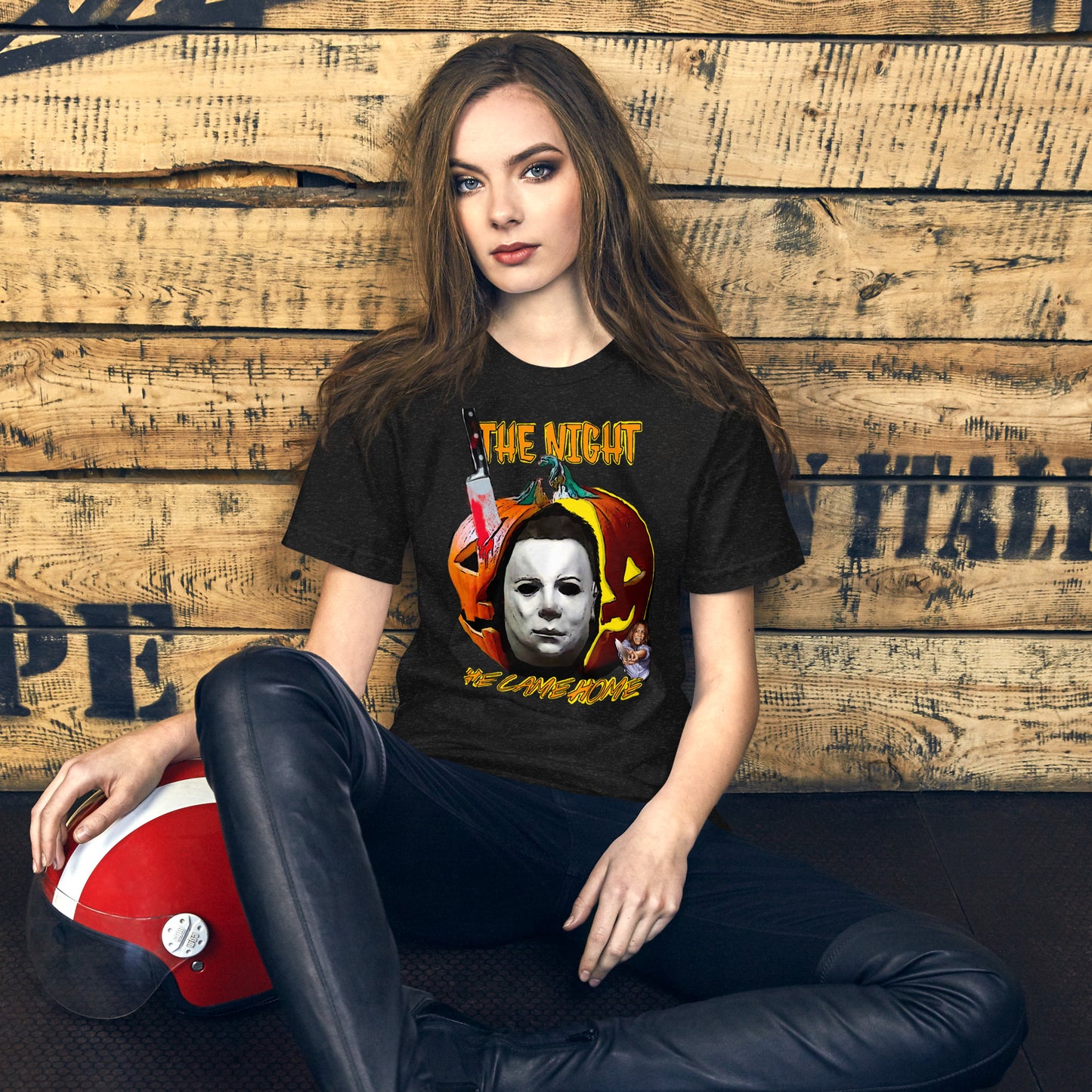 Halloween the night he came home Unisex t-shirt