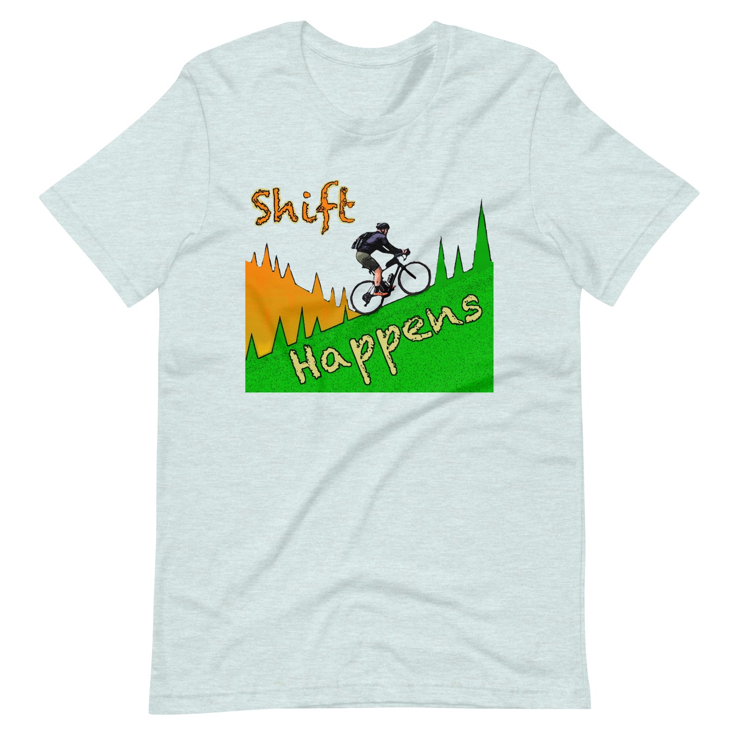 Bike Shift Happens Unisex t-shirt