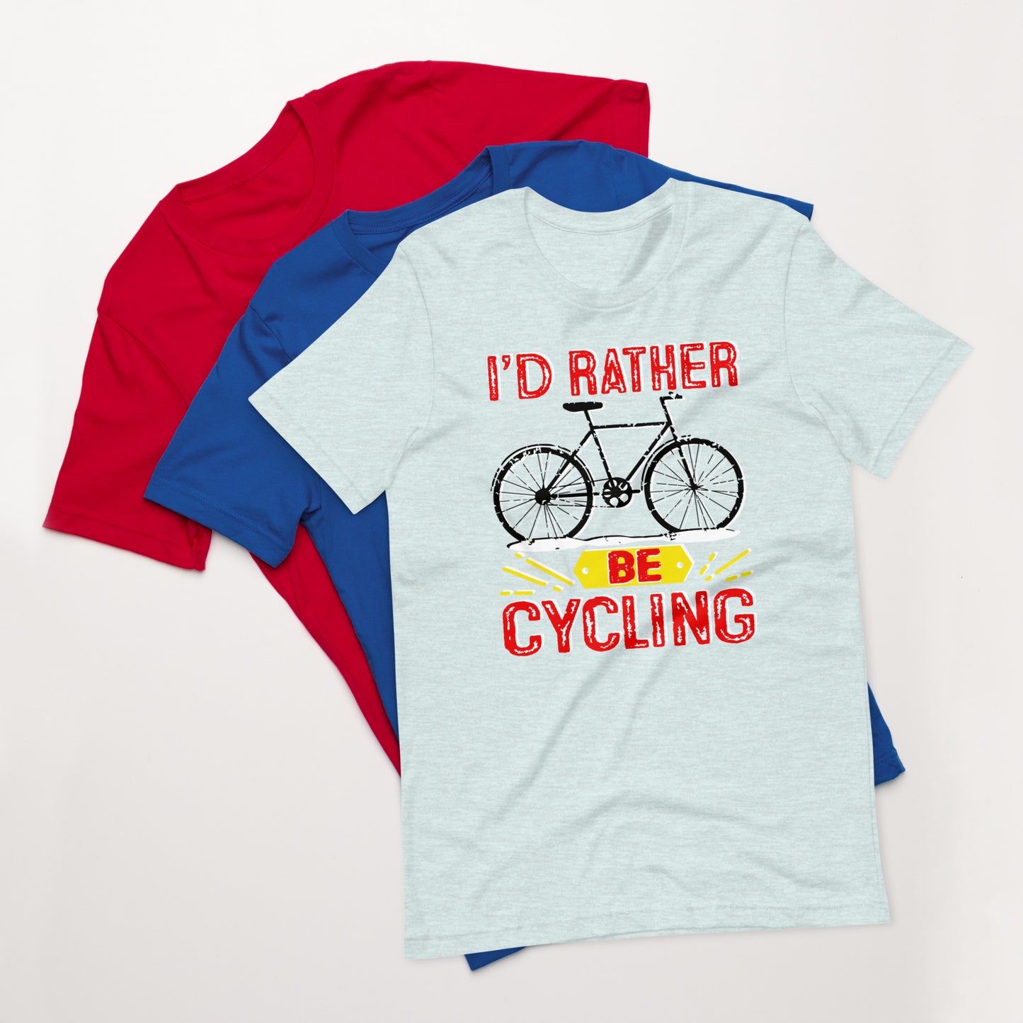Bike I’d rather be cycling Unisex t-shirt