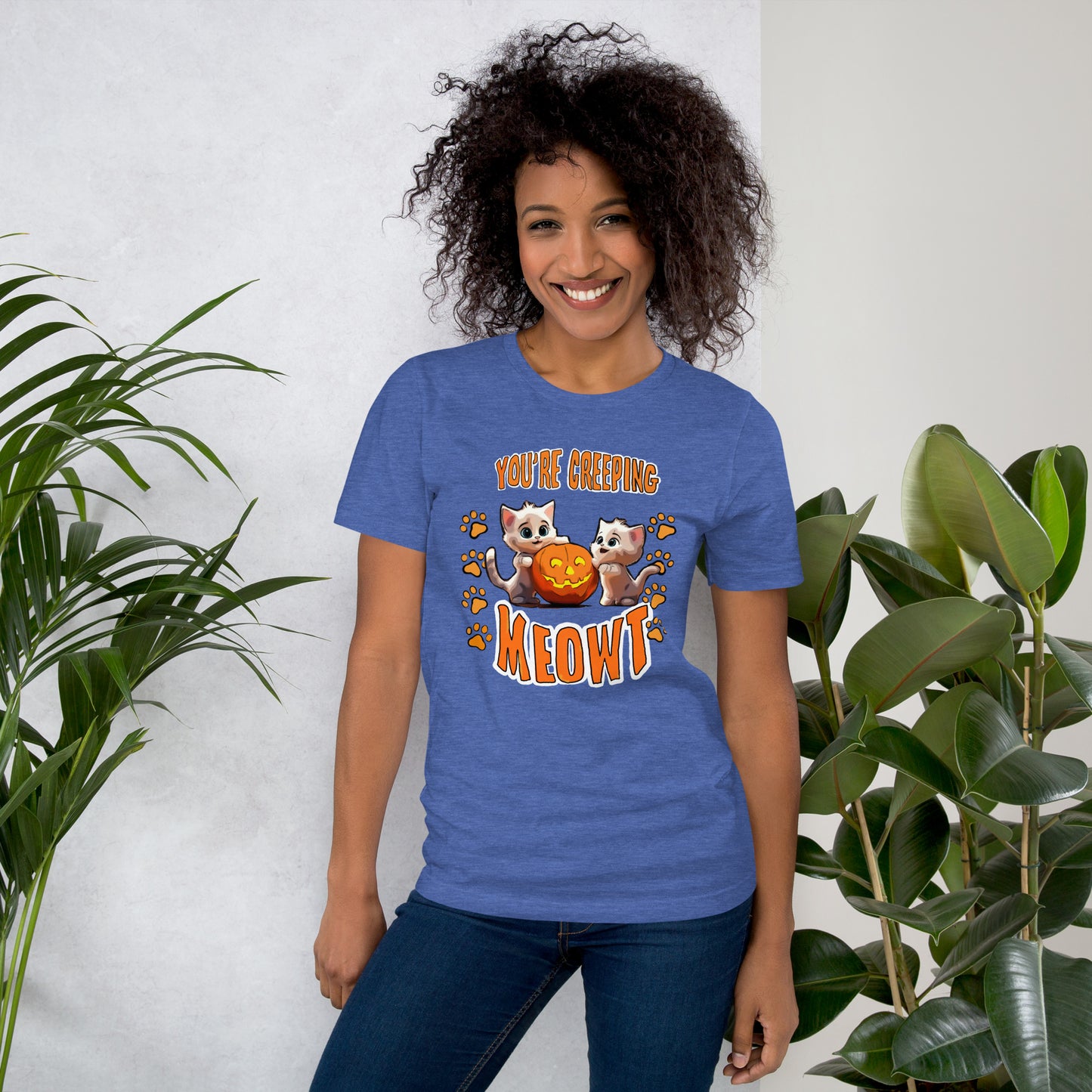 Halloween Creeping Meowt Unisex t-shirt