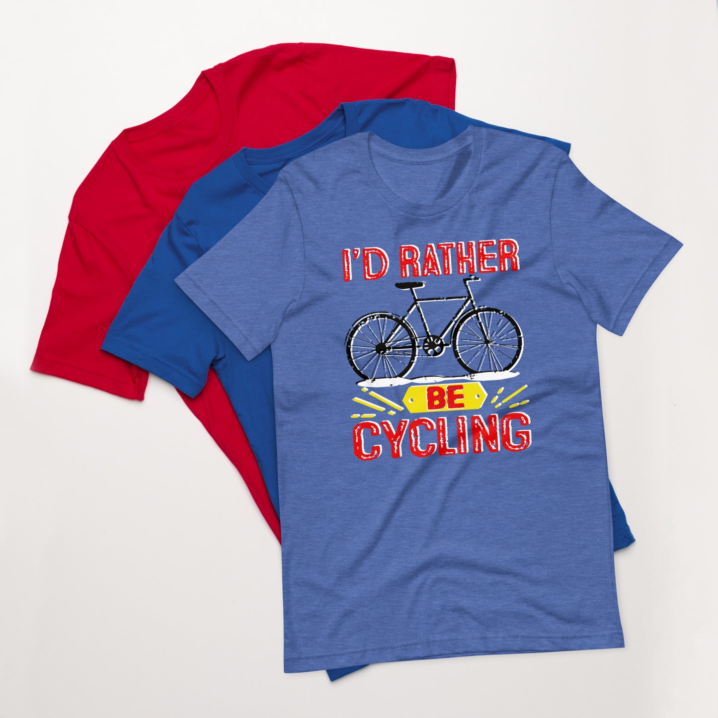 Bike I’d rather be cycling Unisex t-shirt