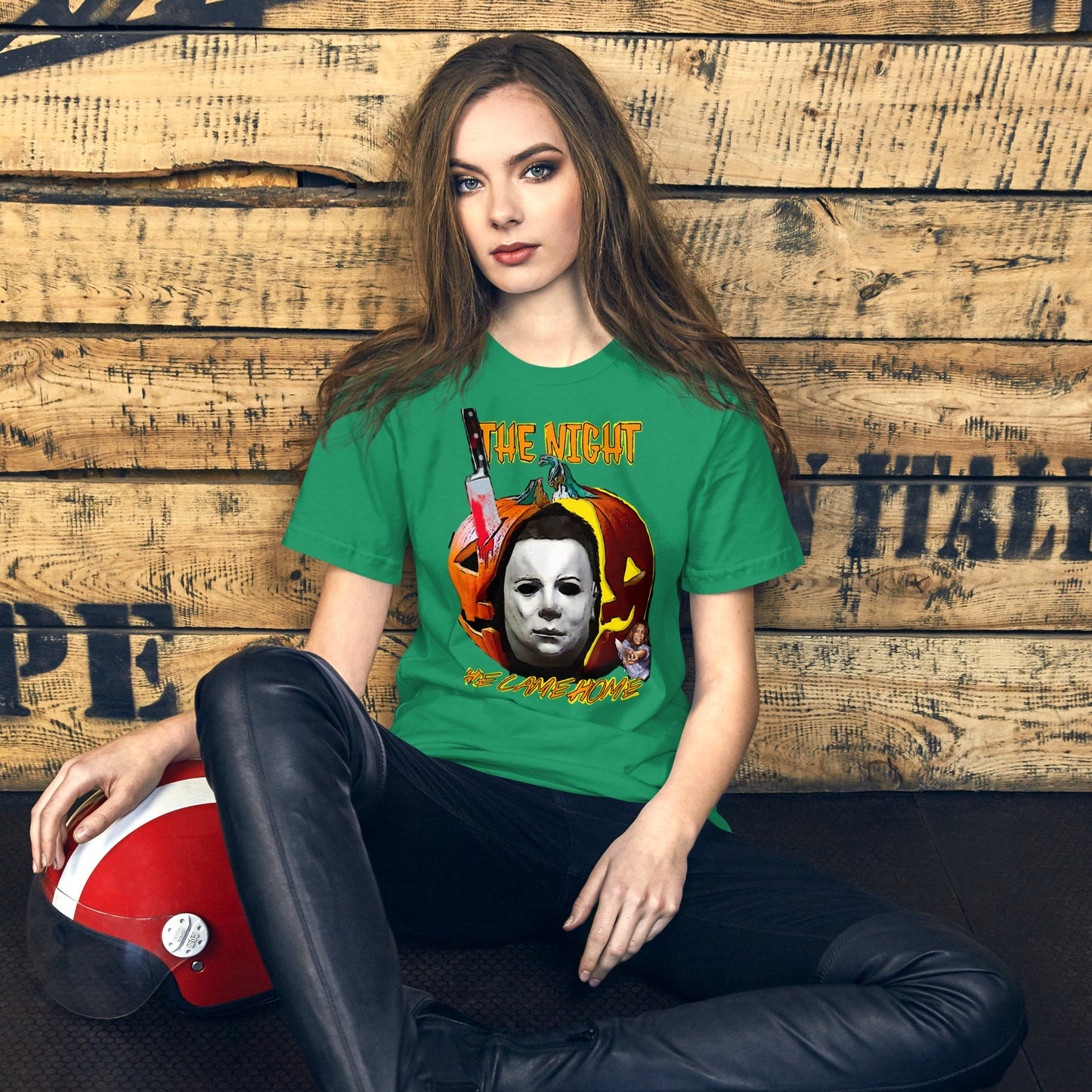 Halloween the night he came home Unisex t-shirt
