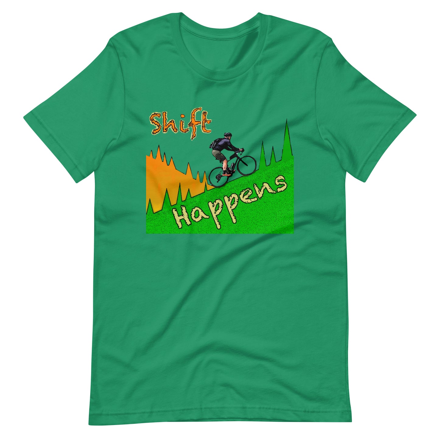 Bike Shift Happens Unisex t-shirt