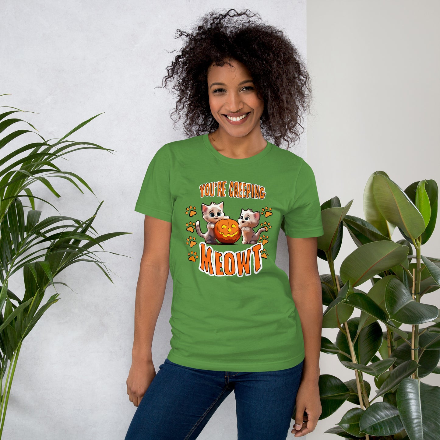Halloween Creeping Meowt Unisex t-shirt