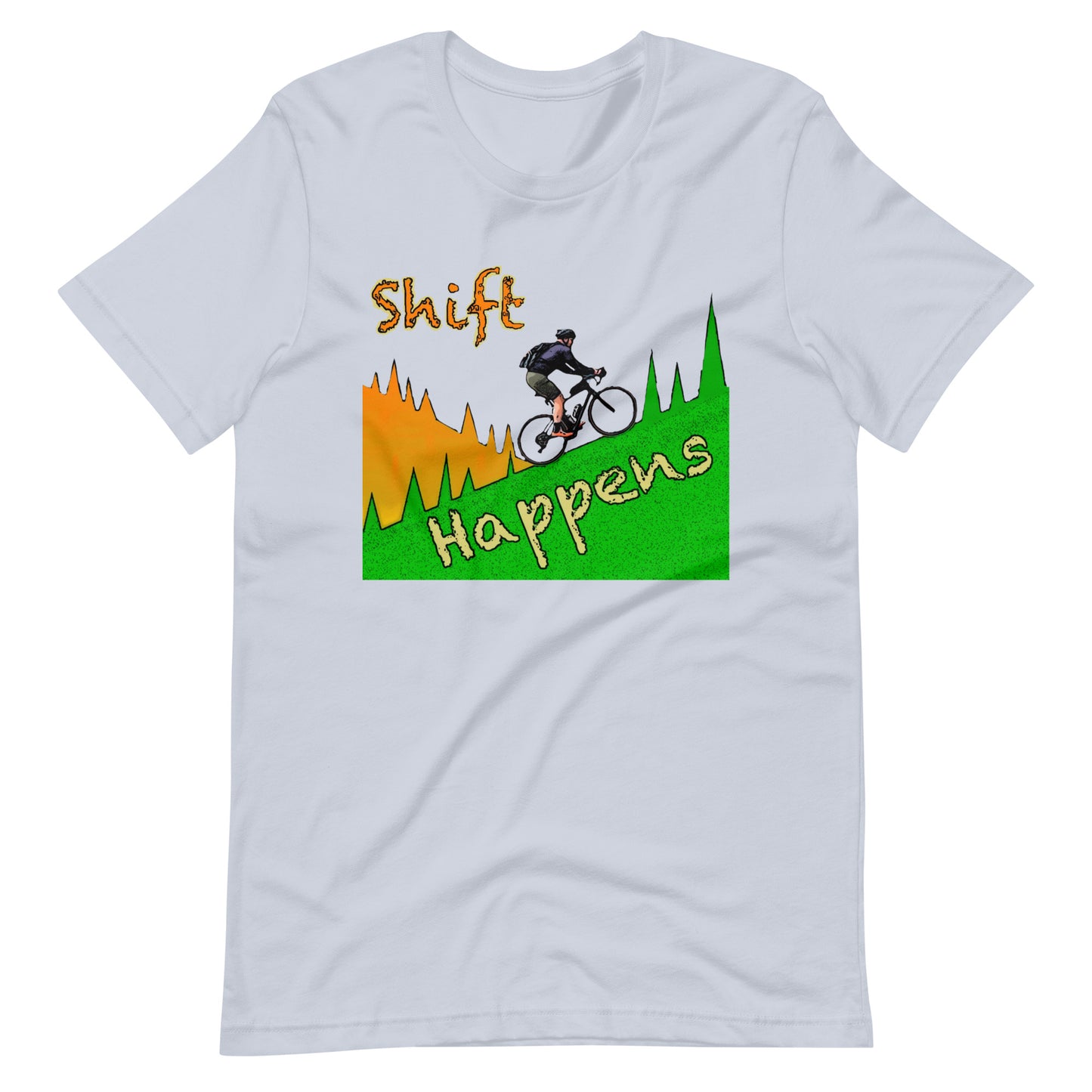 Bike Shift Happens Unisex t-shirt