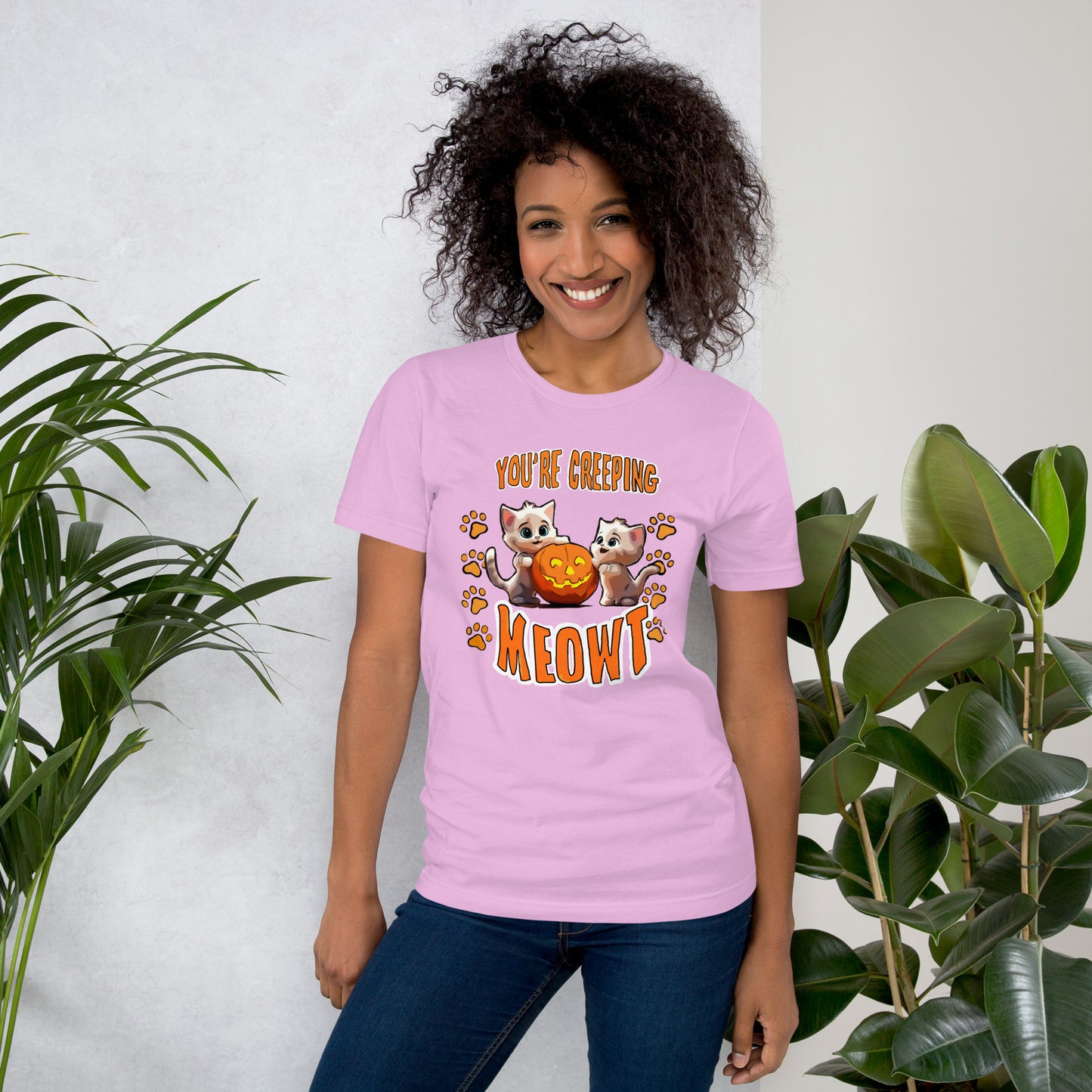Halloween Creeping Meowt Unisex t-shirt