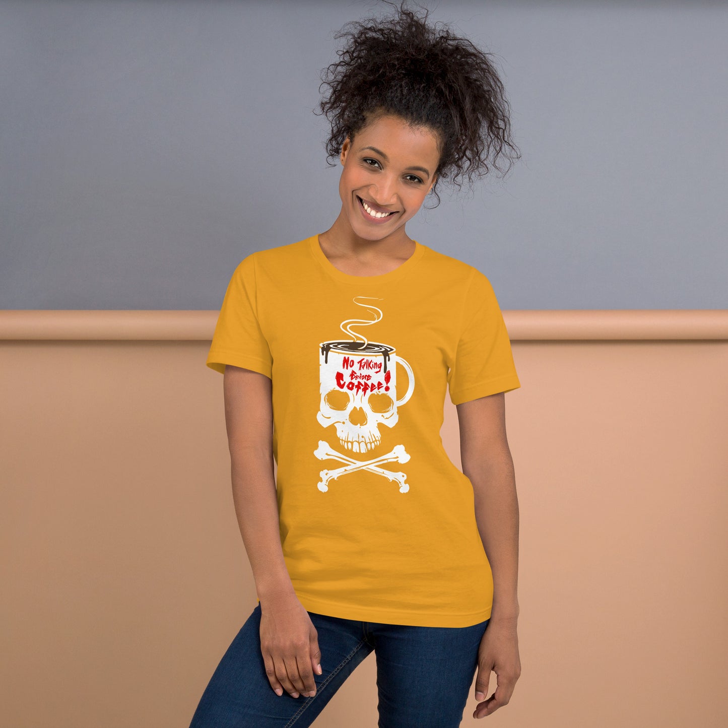 No talking before Coffee Unisex t-shirt