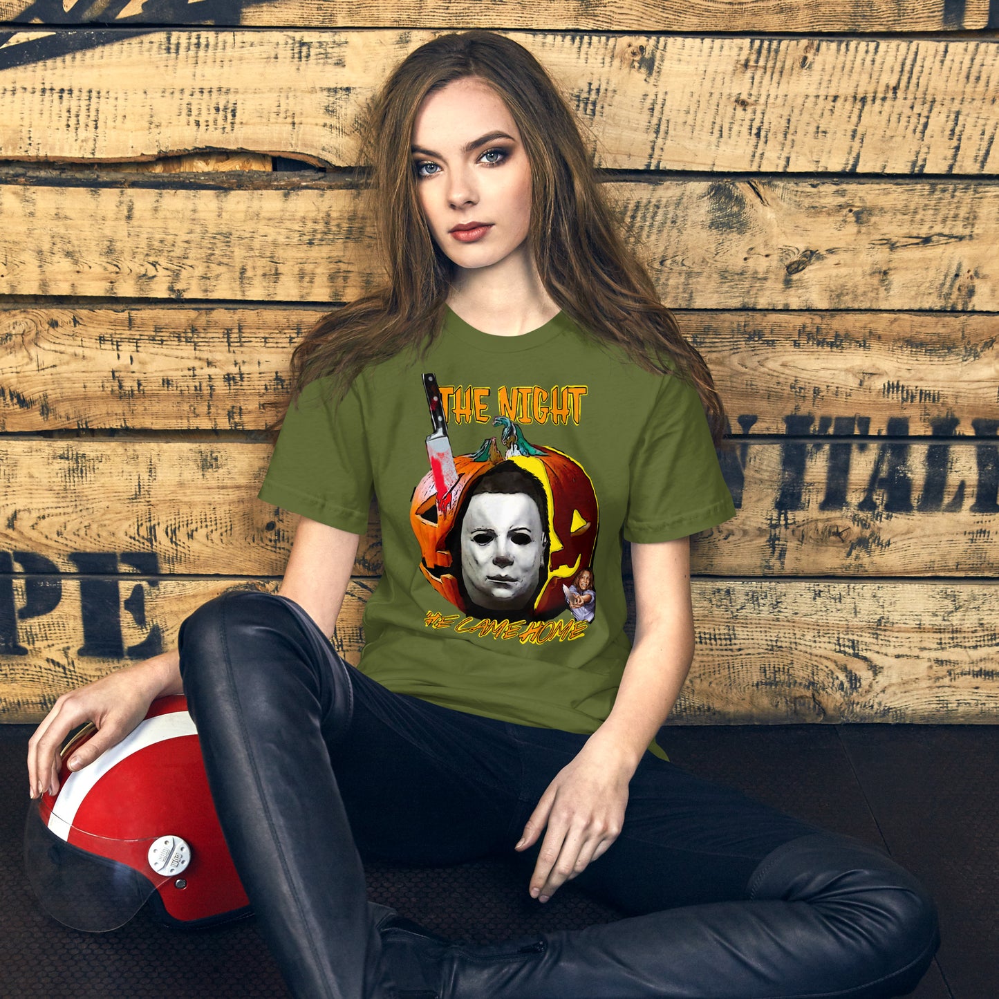 Halloween the night he came home Unisex t-shirt