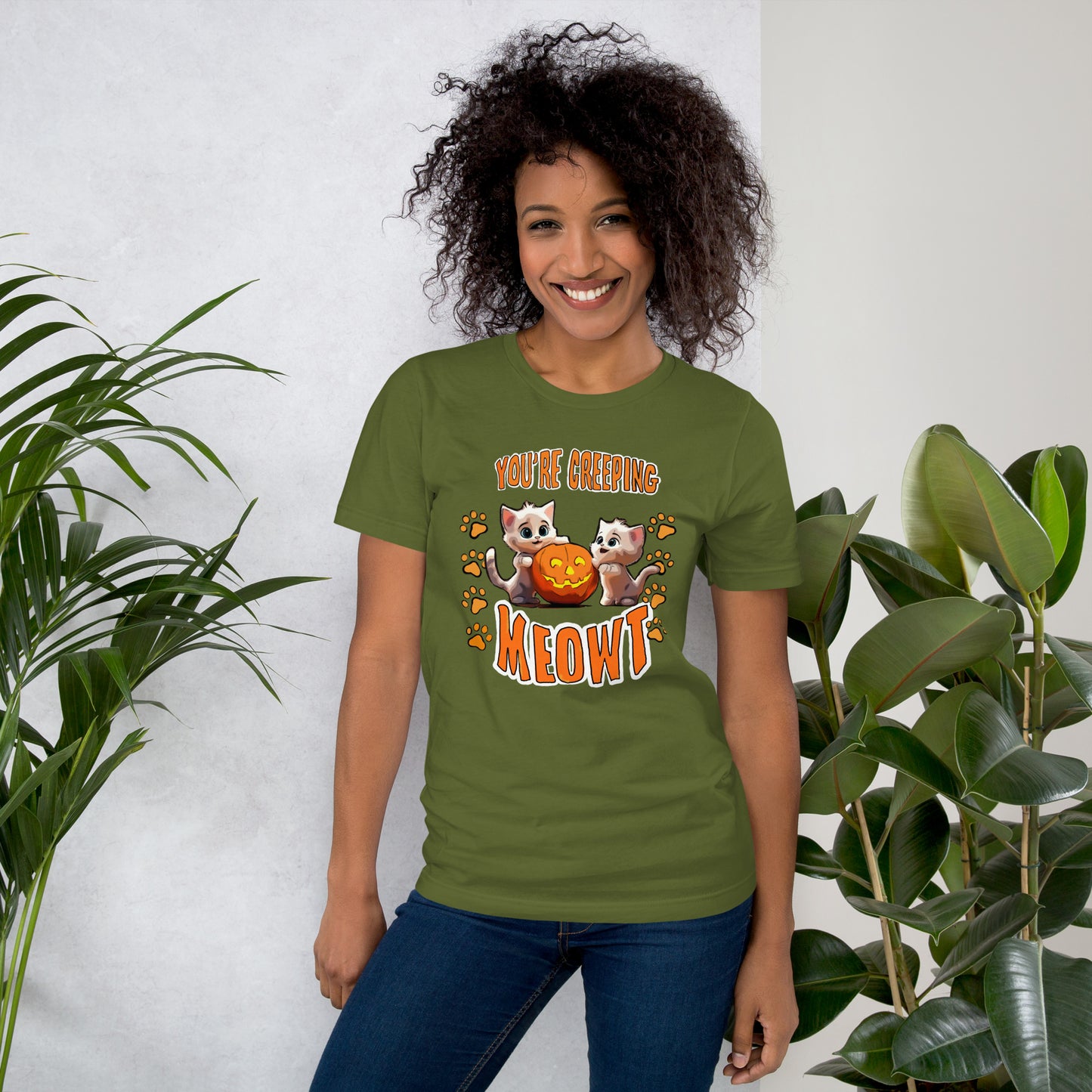 Halloween Creeping Meowt Unisex t-shirt