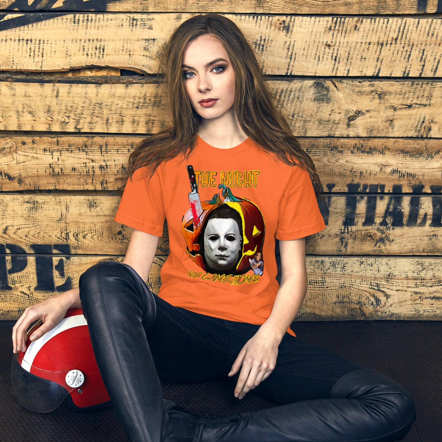 Halloween the night he came home Unisex t-shirt