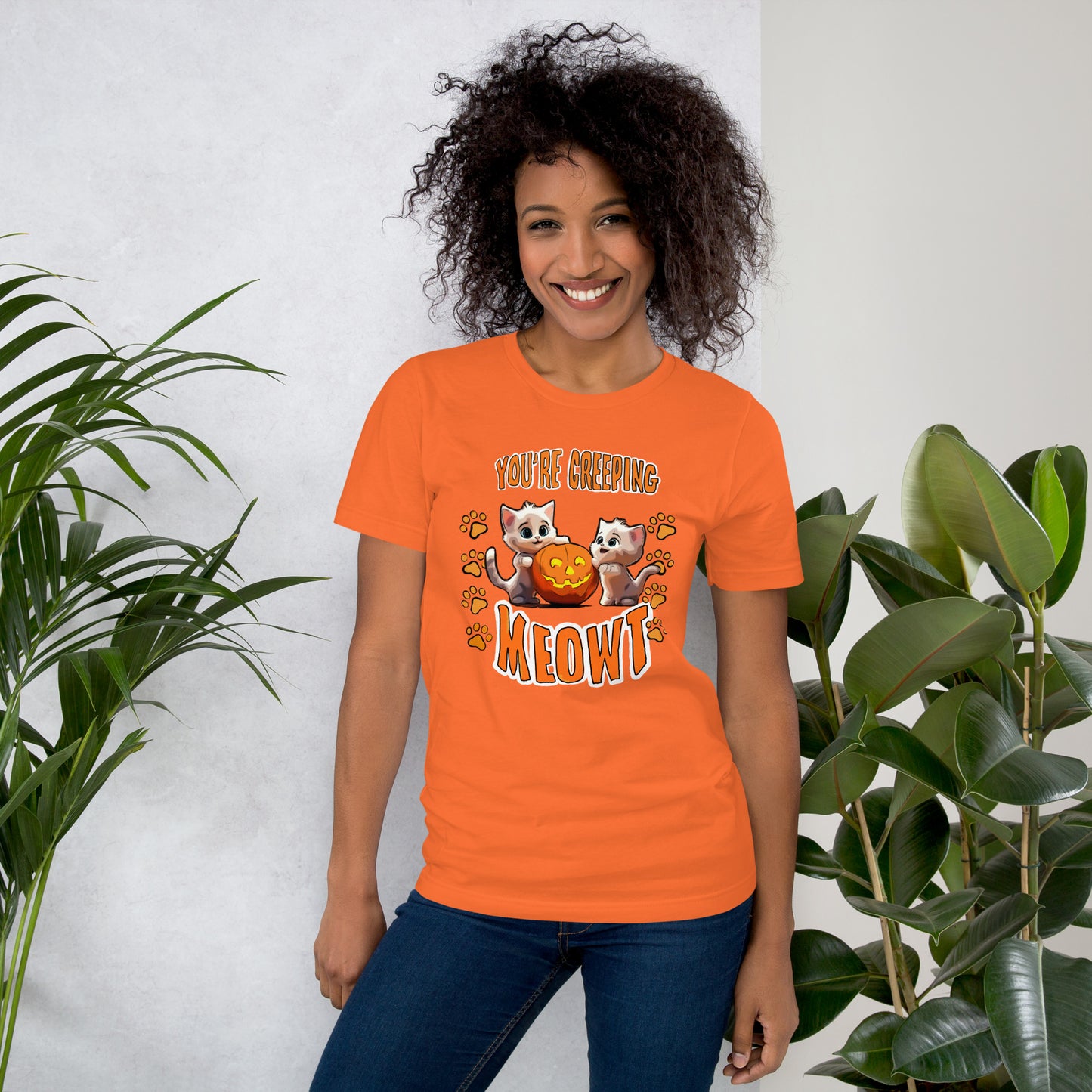 Halloween Creeping Meowt Unisex t-shirt