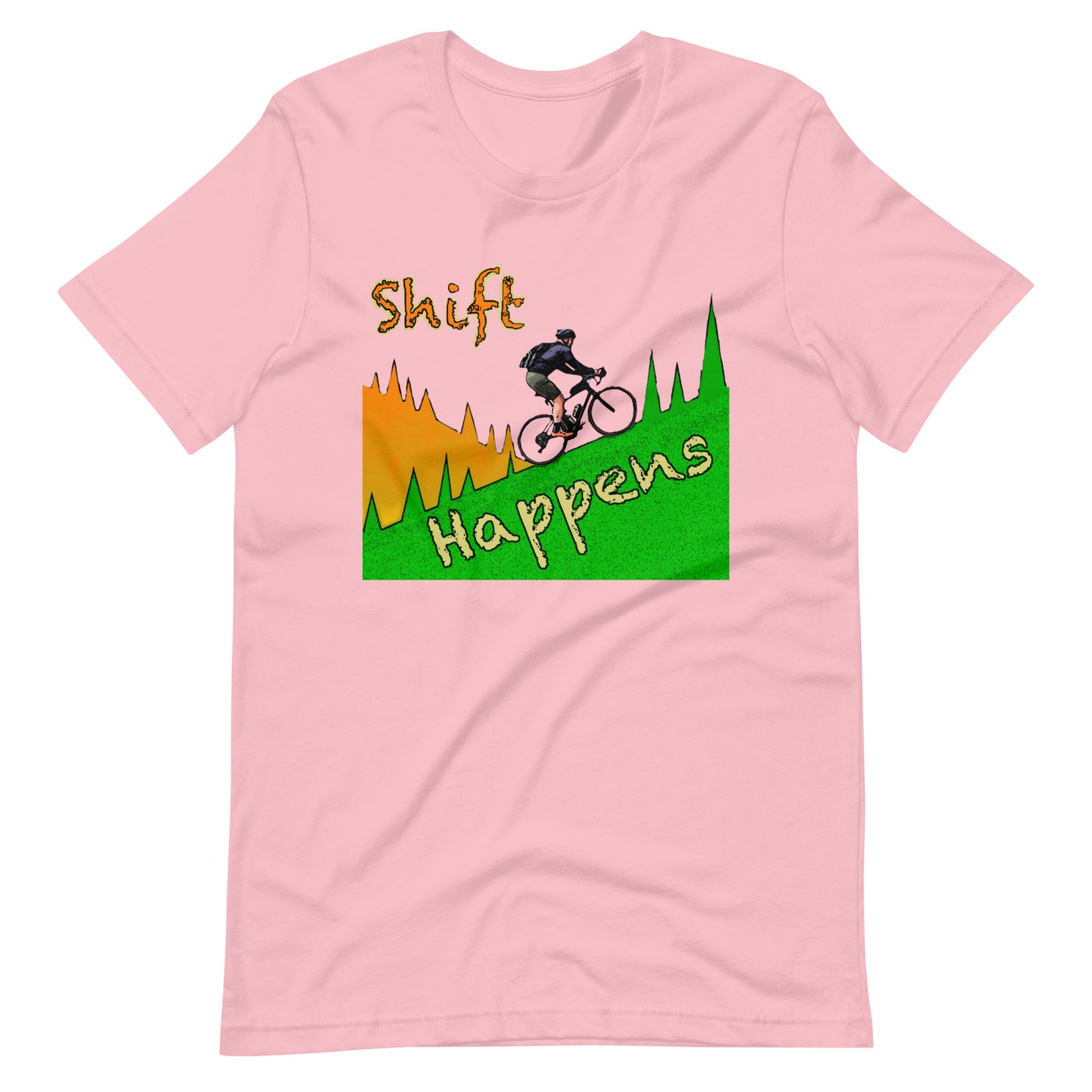 Bike Shift Happens Unisex t-shirt