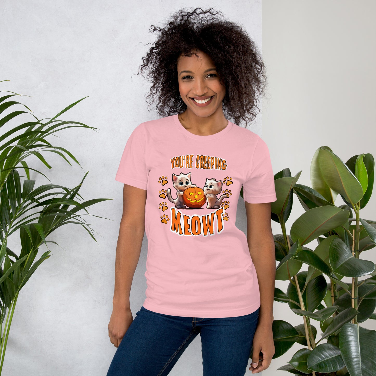 Halloween Creeping Meowt Unisex t-shirt