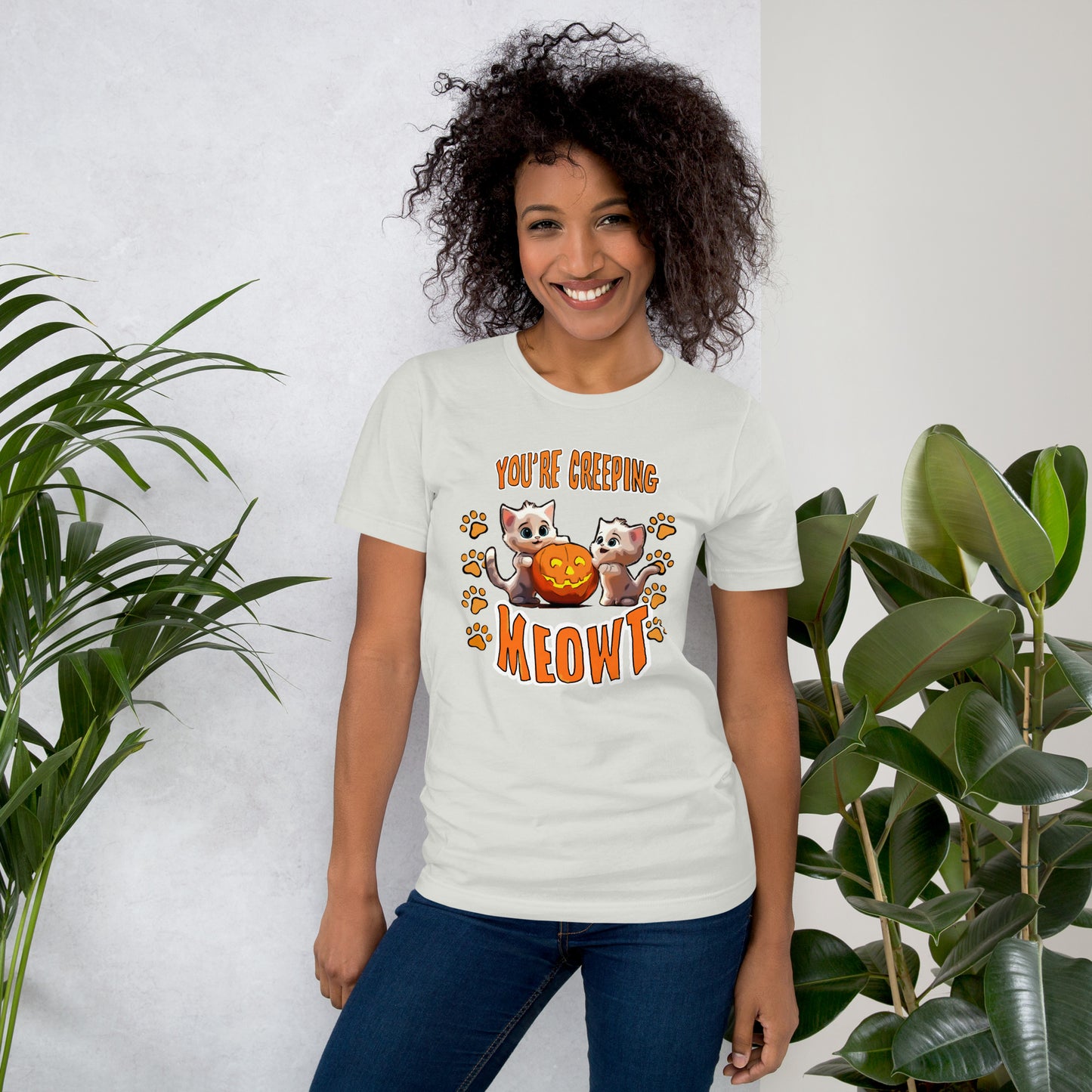 Halloween Creeping Meowt Unisex t-shirt