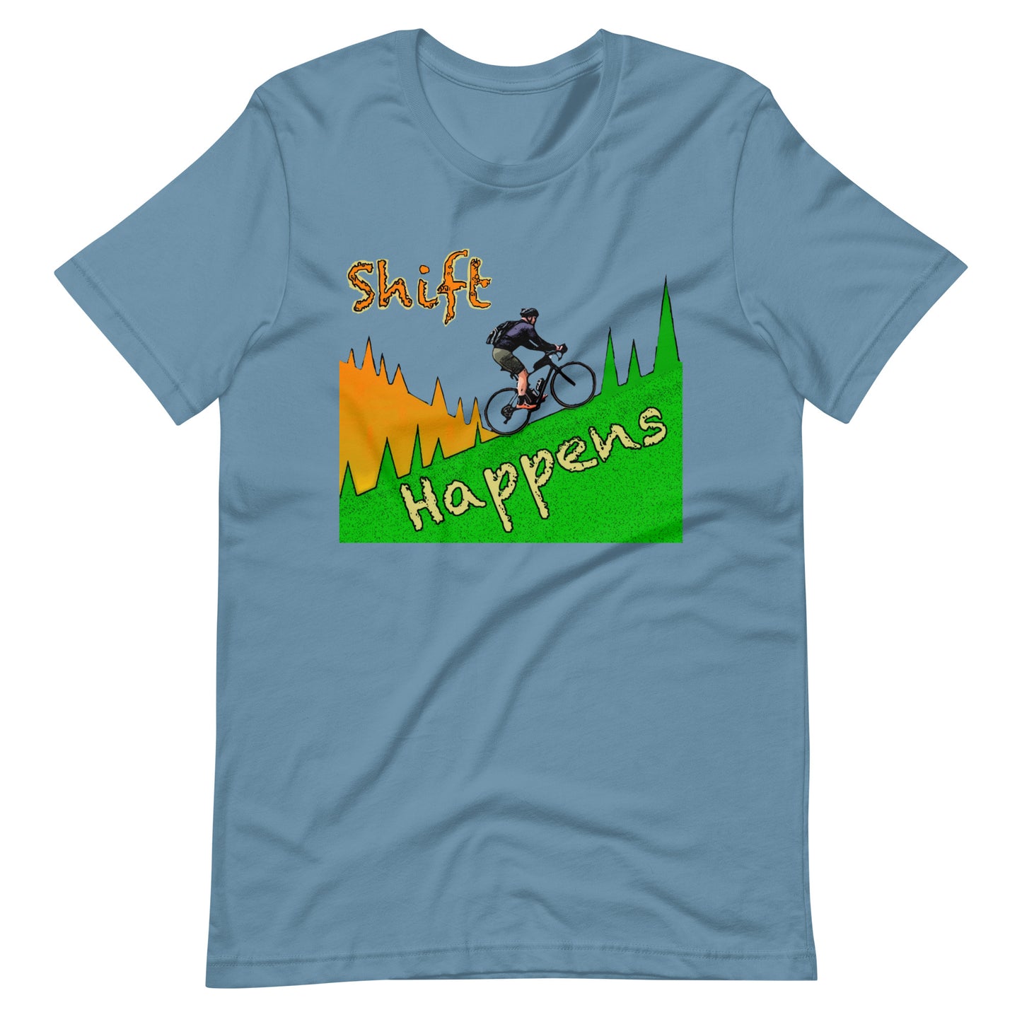Bike Shift Happens Unisex t-shirt