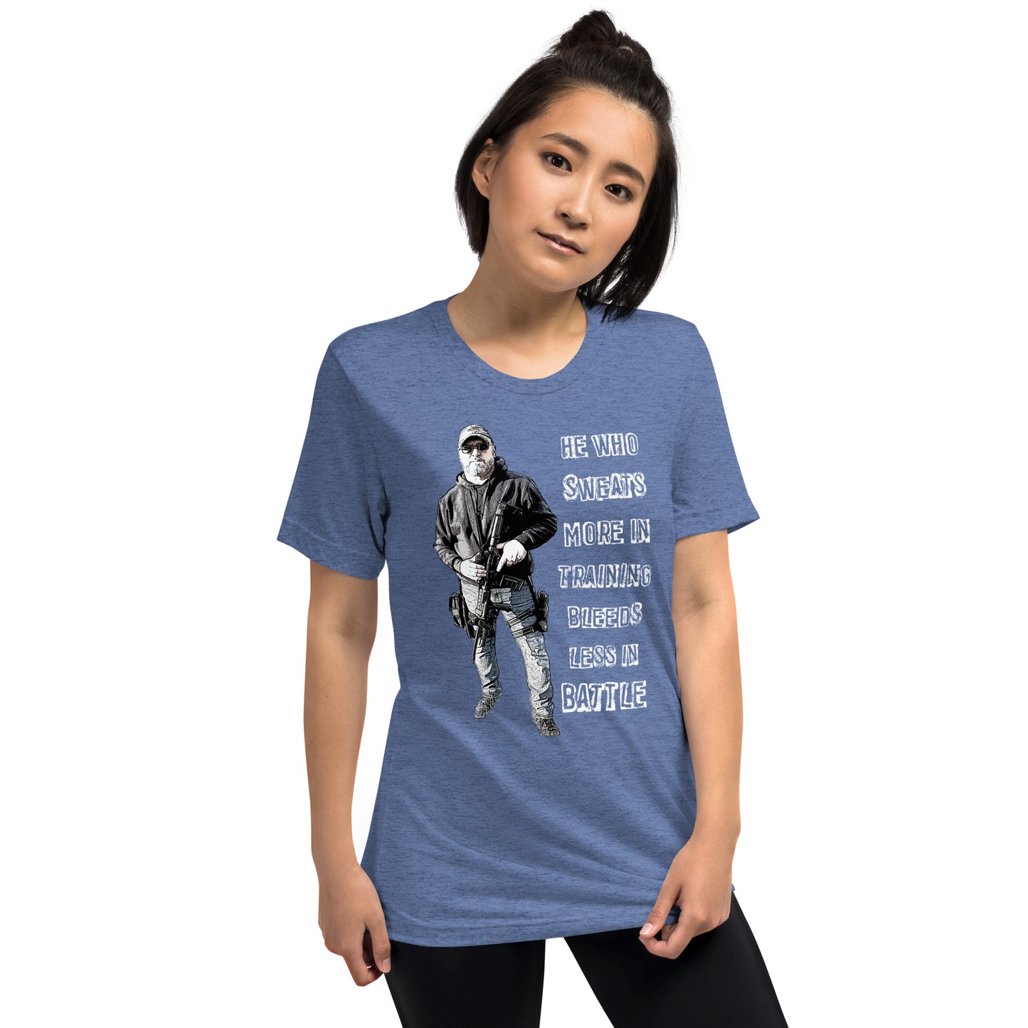 He who sweats more Short sleeve t-shirt