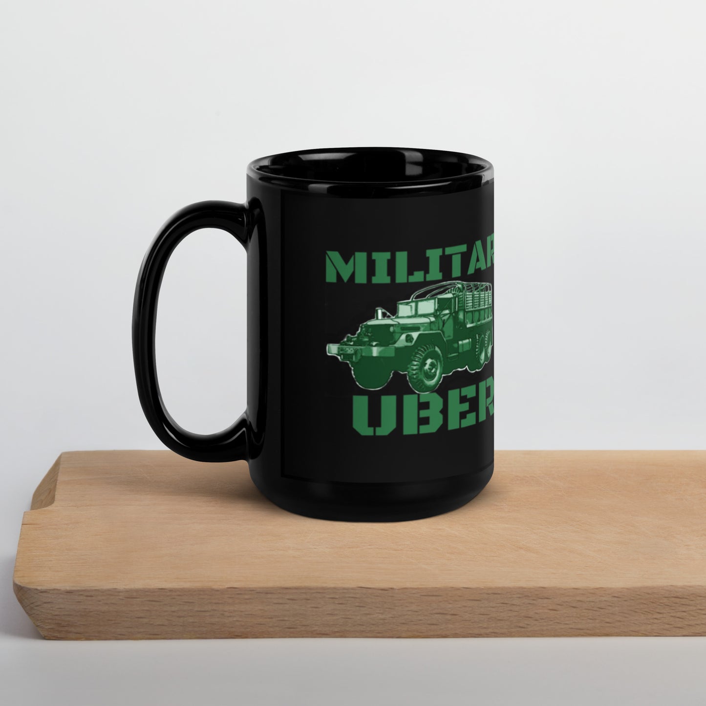Uber Black Glossy Mug