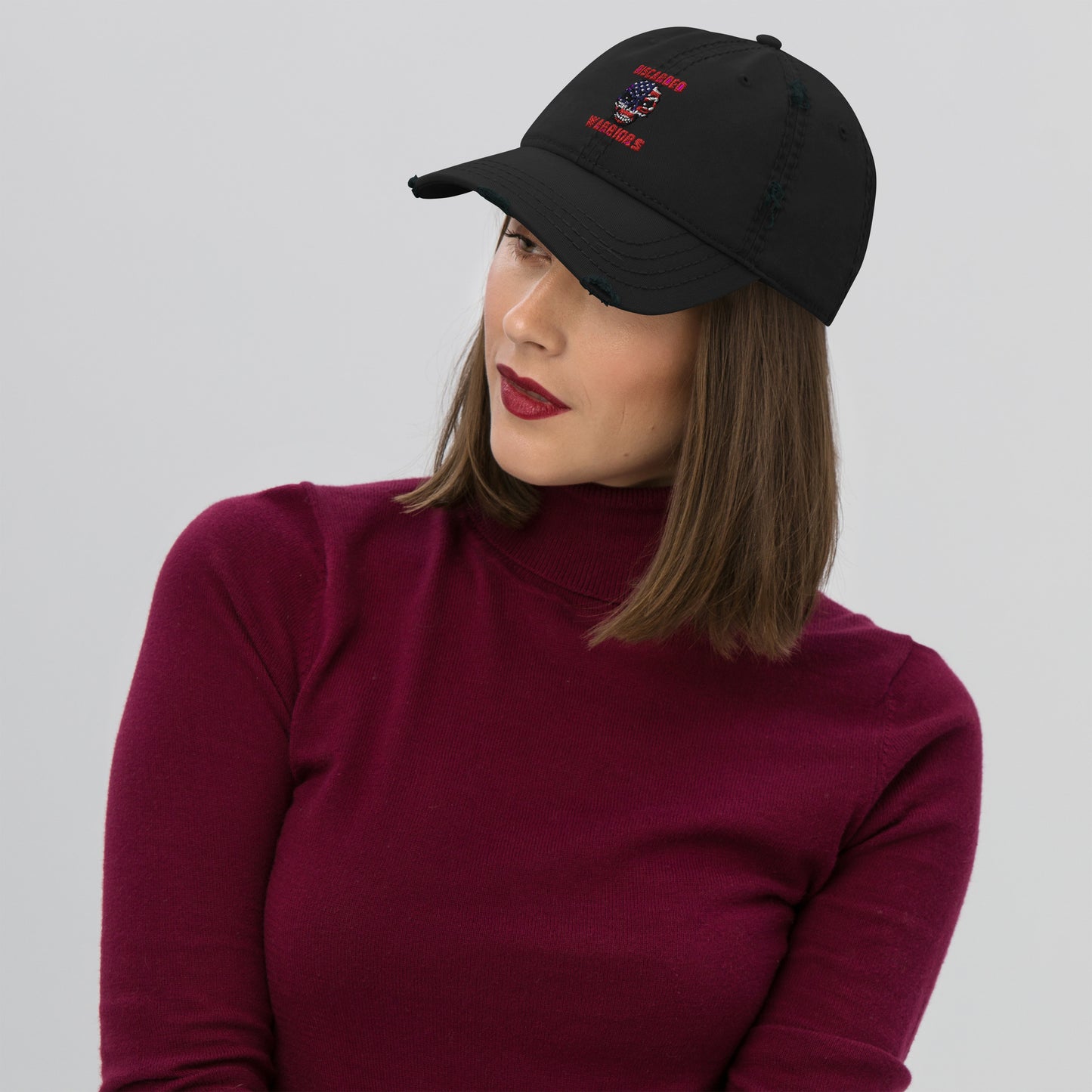 Discarded Warriors Skull Distressed Dad Hat