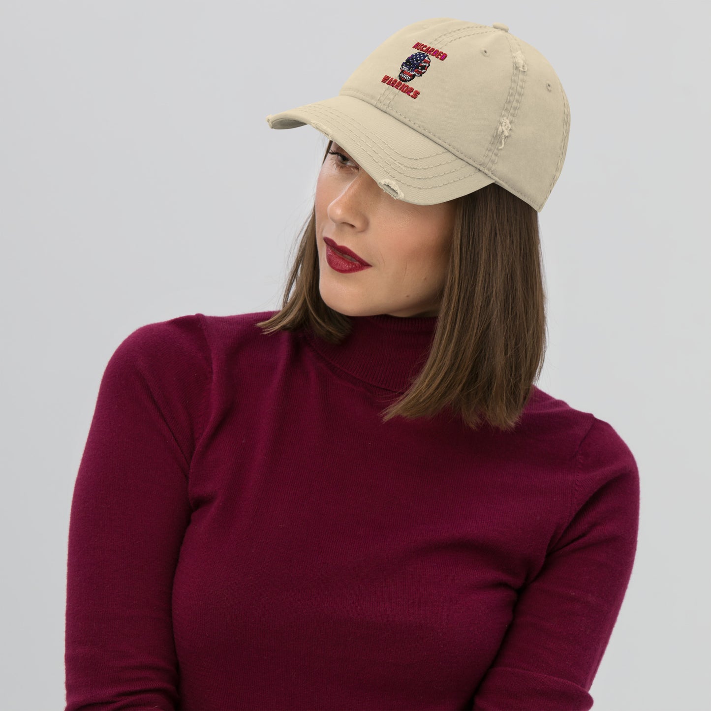 Discarded Warriors Skull Distressed Dad Hat