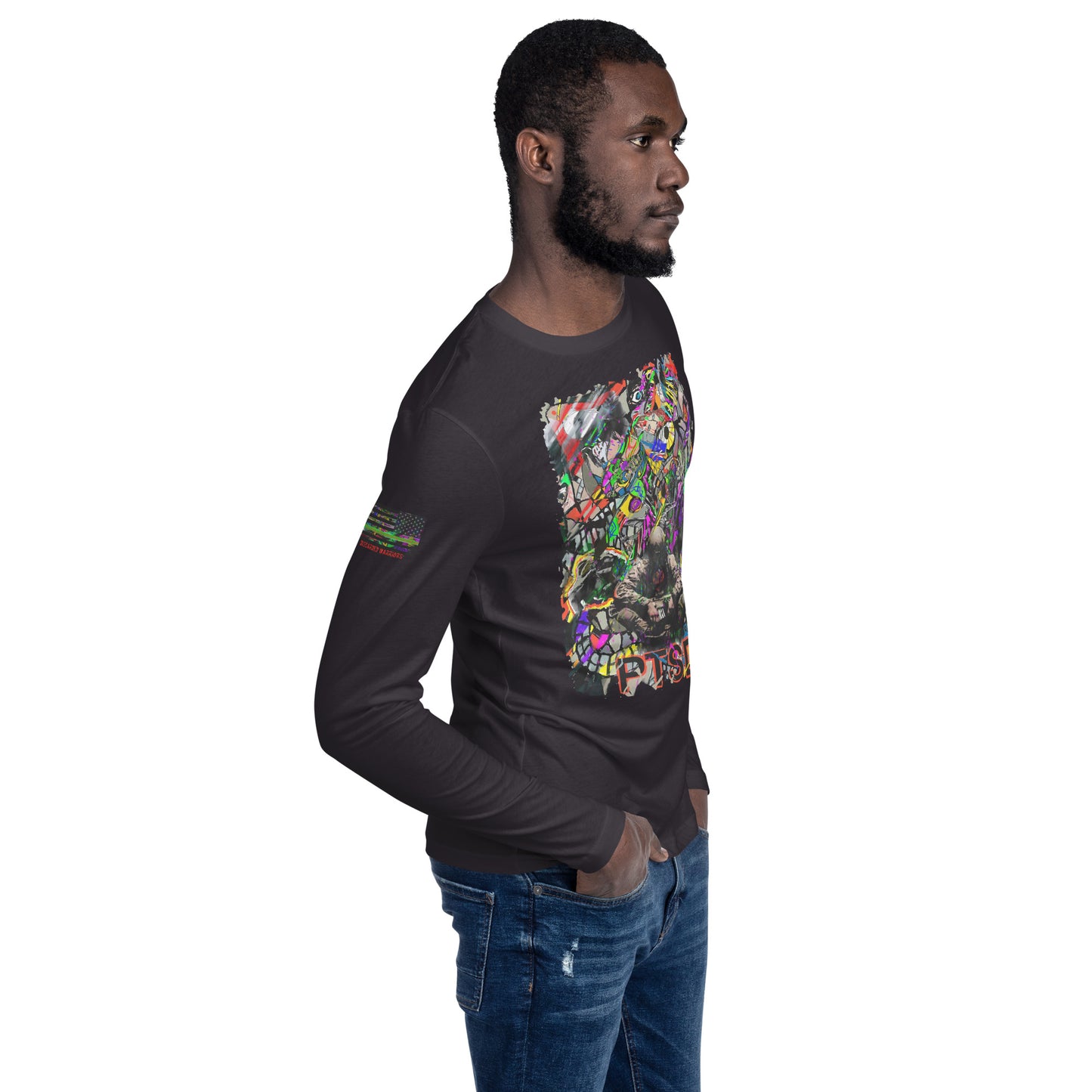 PTSD Long Sleeve Fitted Crew