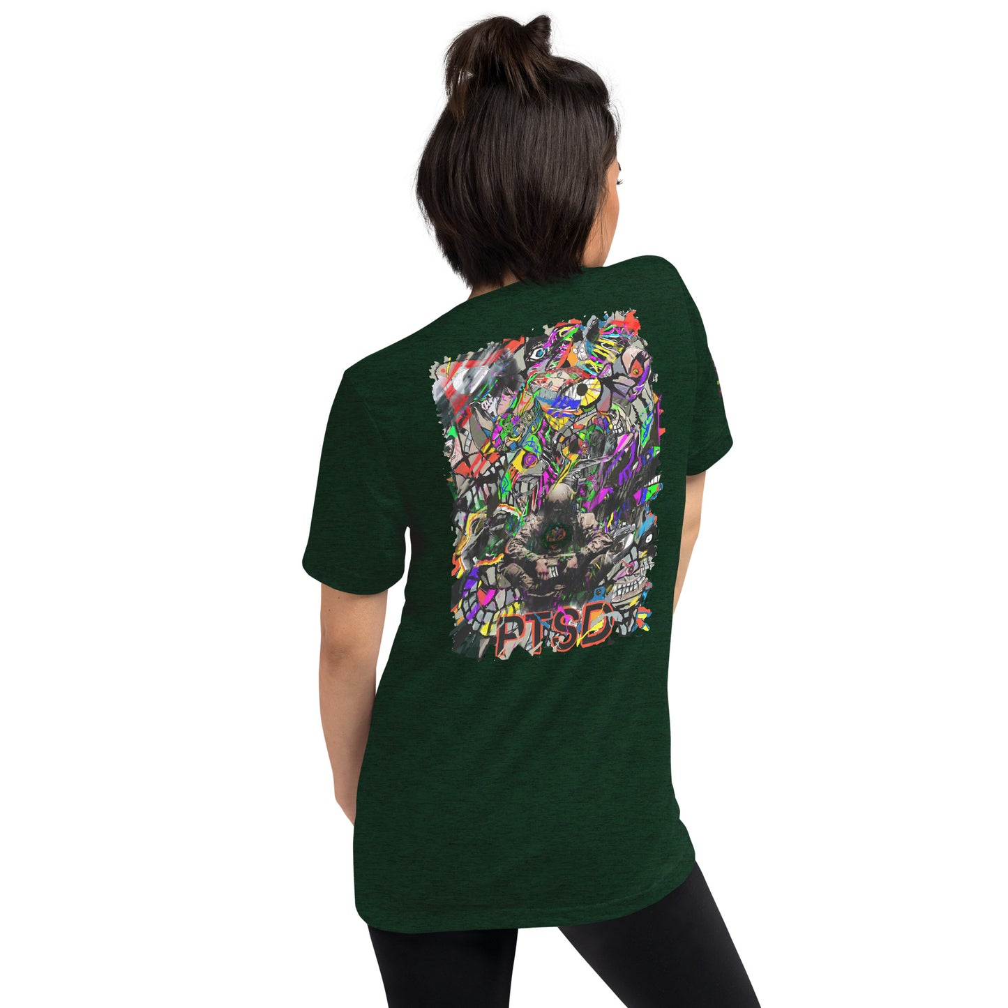 PTSD Back Shirt Design Short sleeve t-shirt