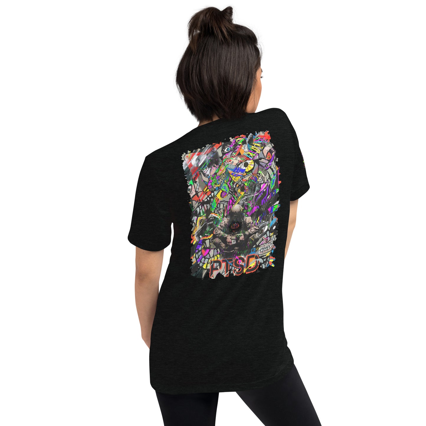 PTSD Back Shirt Design Short sleeve t-shirt