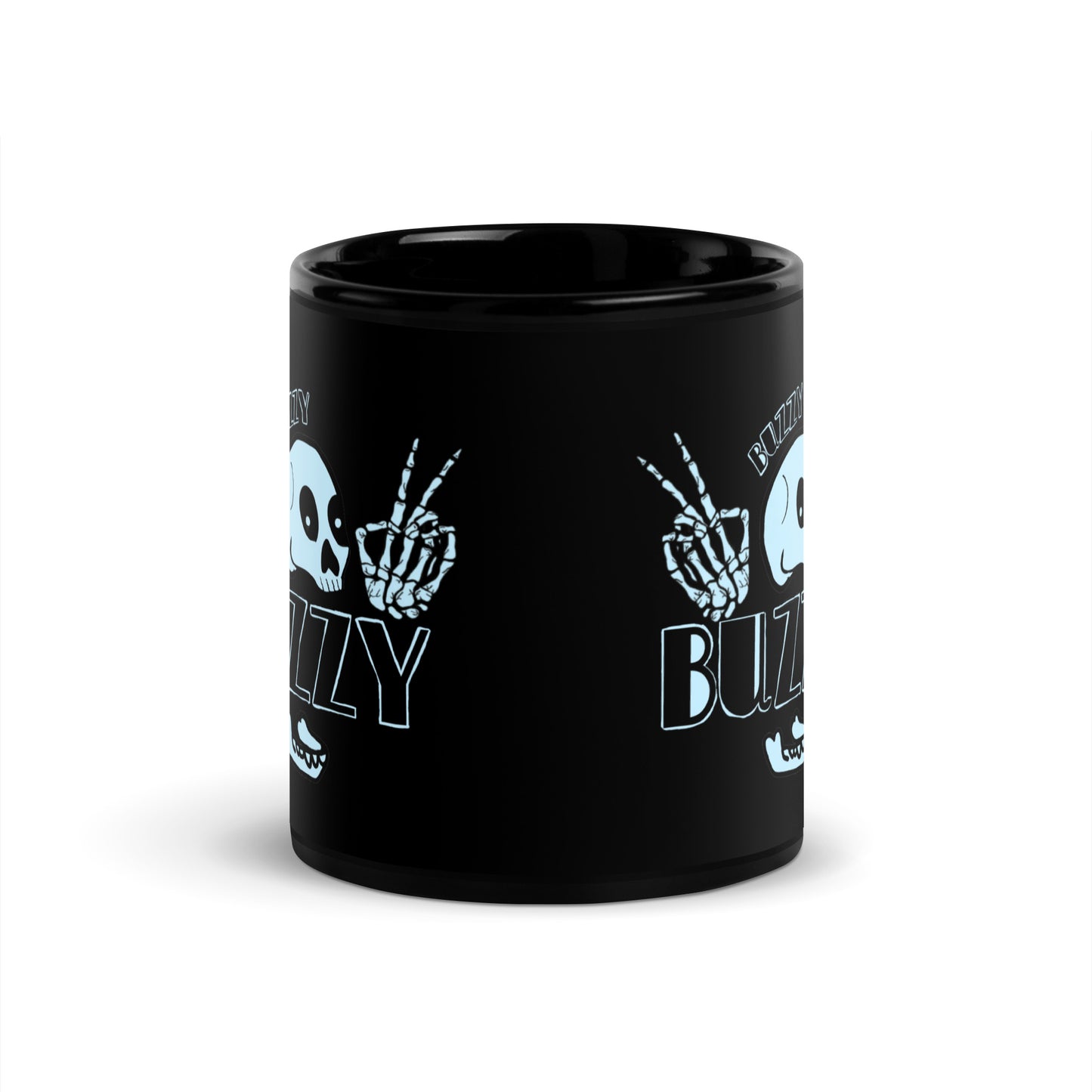 Buzzy Buzzy Black Glossy Mug