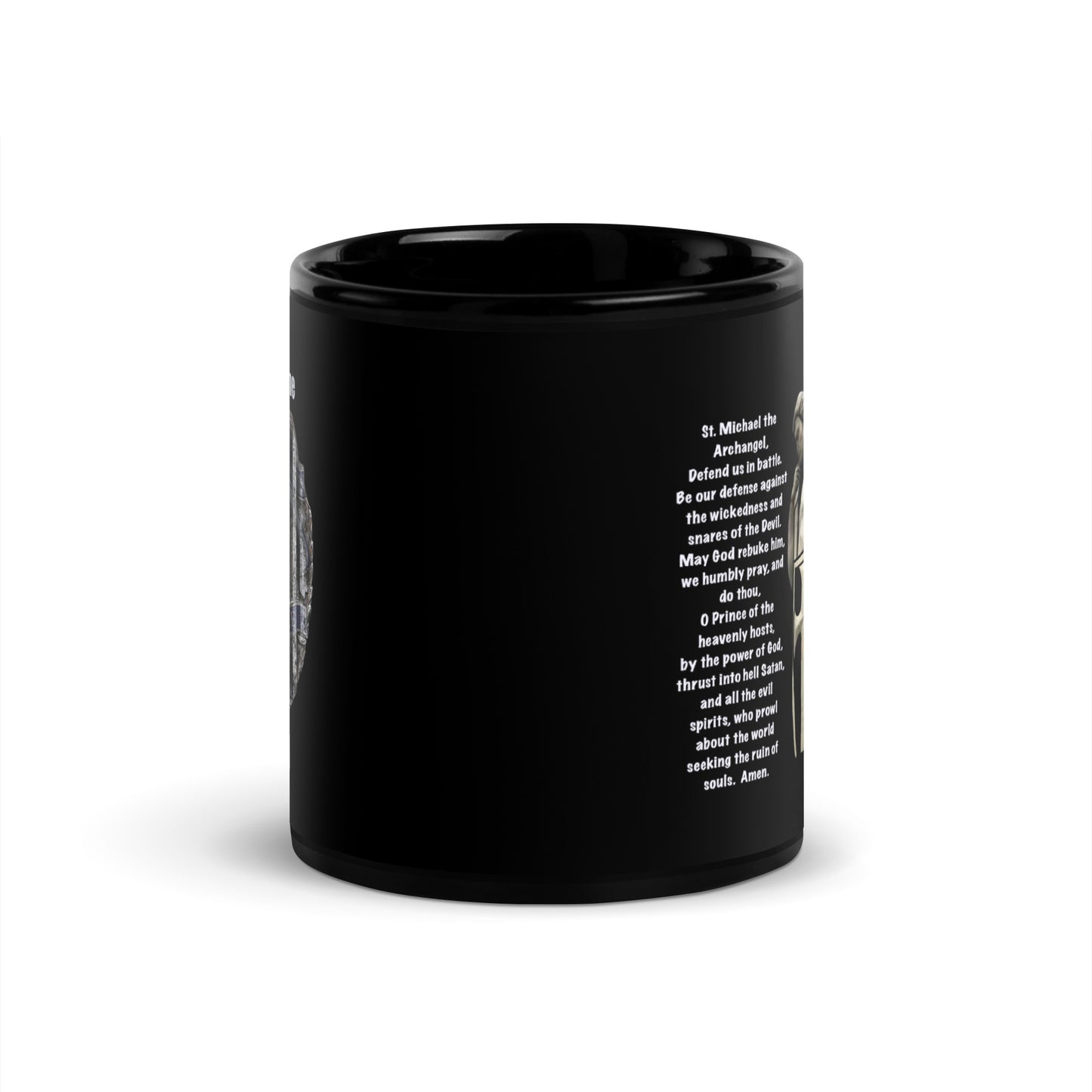 Back the Blue Black Glossy Mug