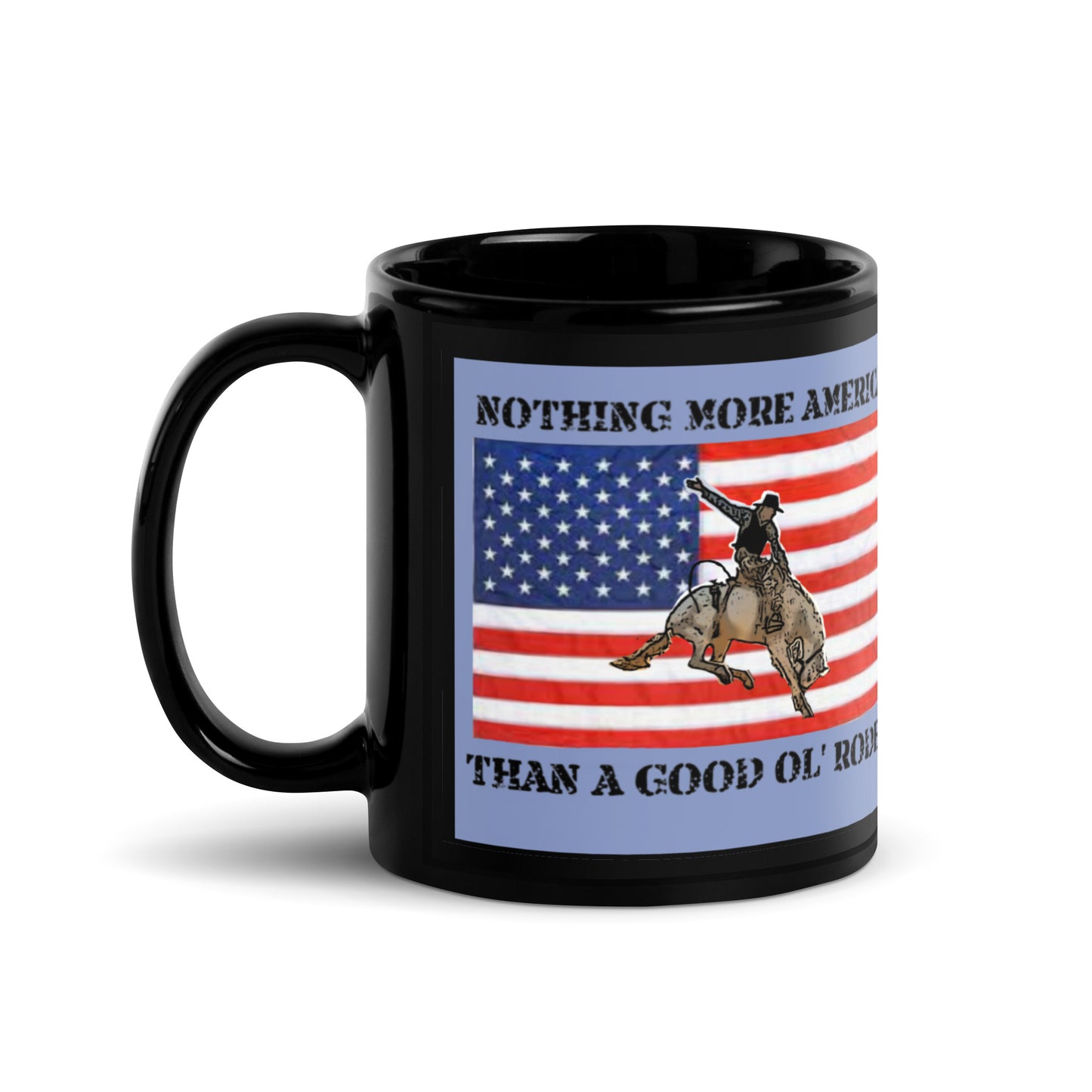 Good Ol Rodeo Black Glossy Mug