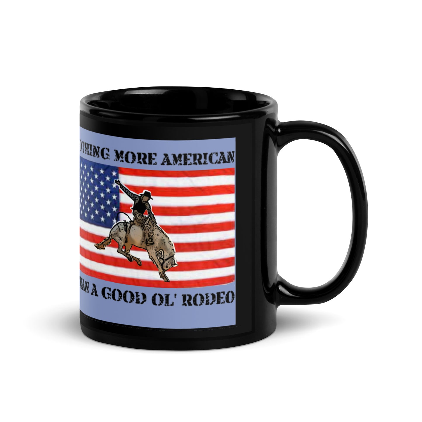 Good Ol Rodeo Black Glossy Mug