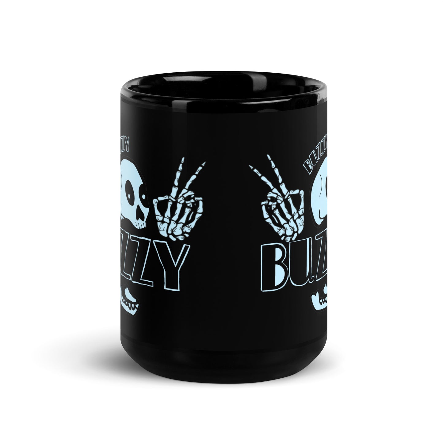 Buzzy Buzzy Black Glossy Mug