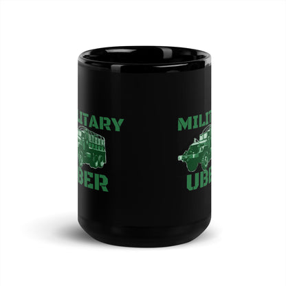 Military Uber Black Glossy Mug