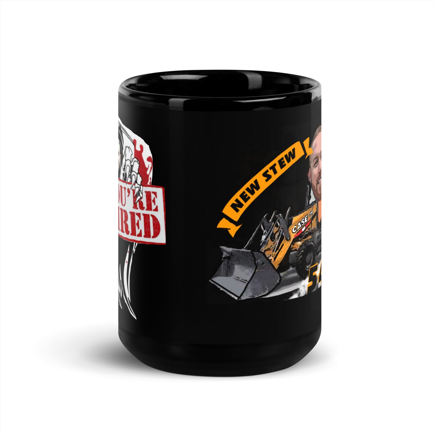 New Stew Black Glossy Mug