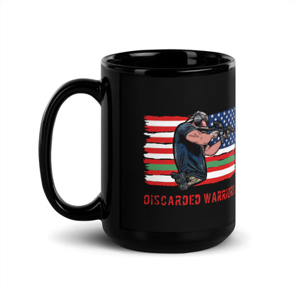 Discarded Warriors Flag Black Glossy Mug