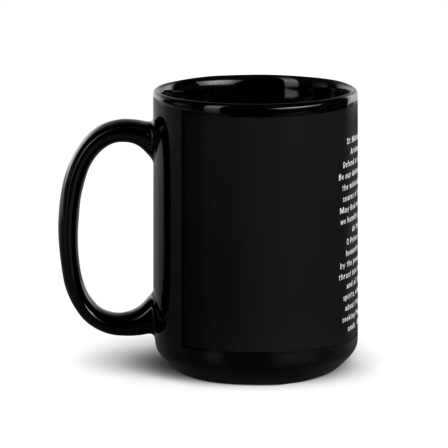 Back the Blue Black Glossy Mug